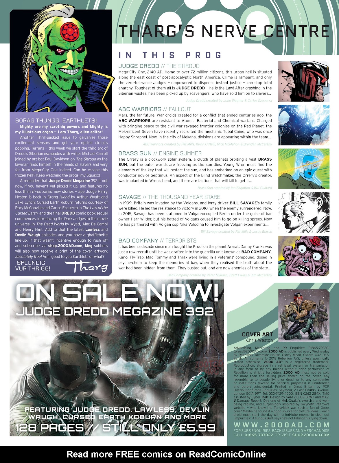 2000 AD Issue #2065 - Page 2