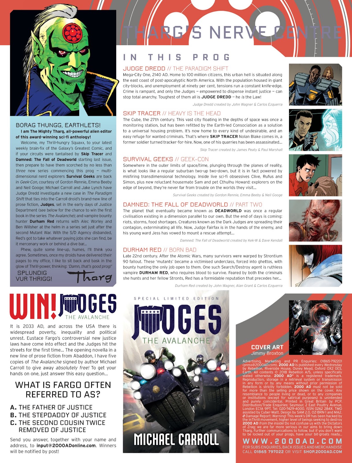 2000 AD Issue #2082 - Page 2
