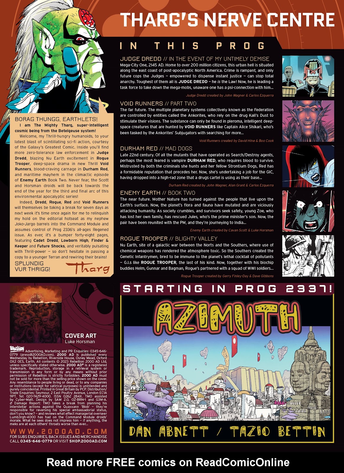 2000 AD Issue #2335 - Page 2