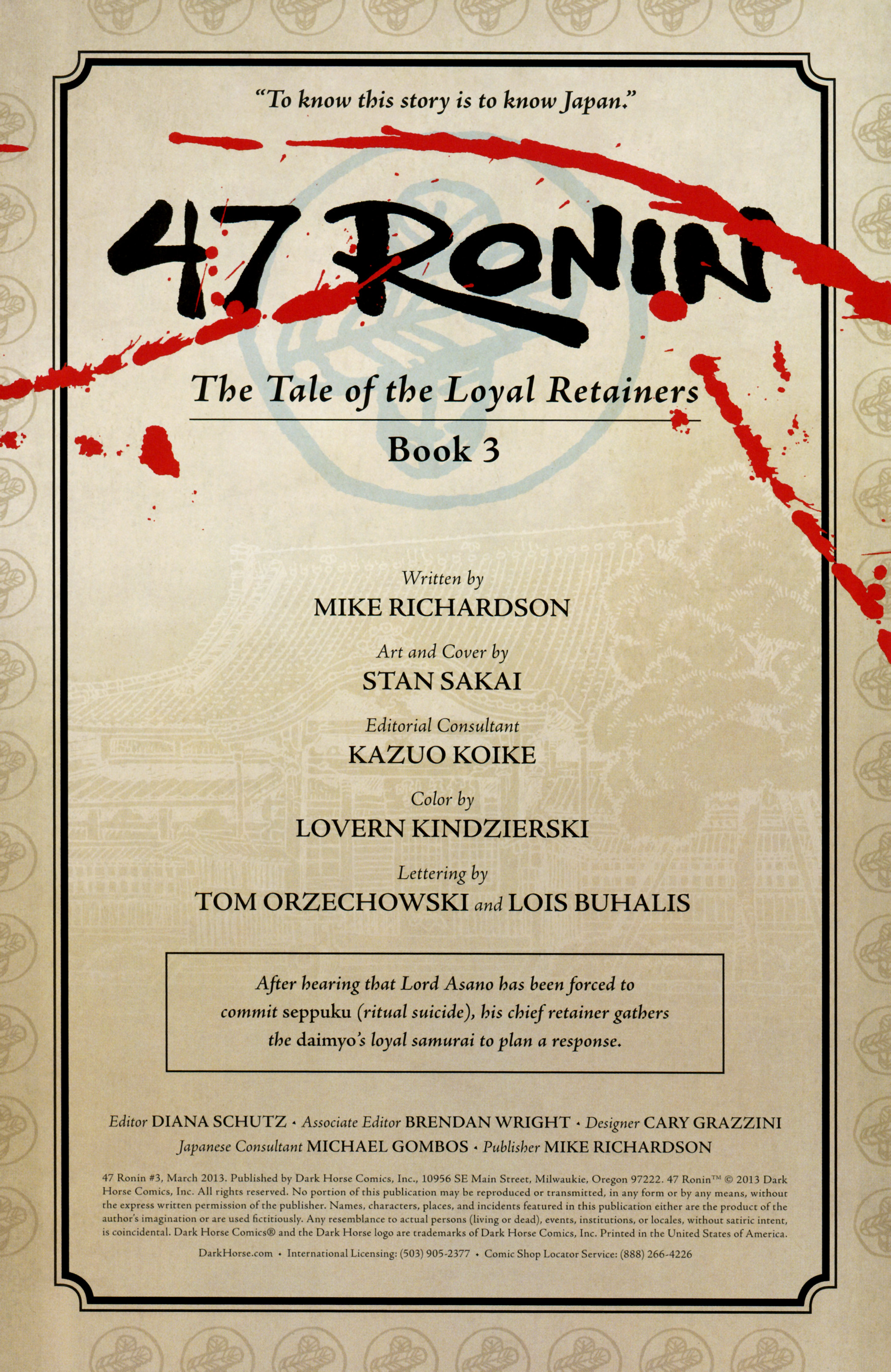 47 Ronin Issue #3 - Page 2