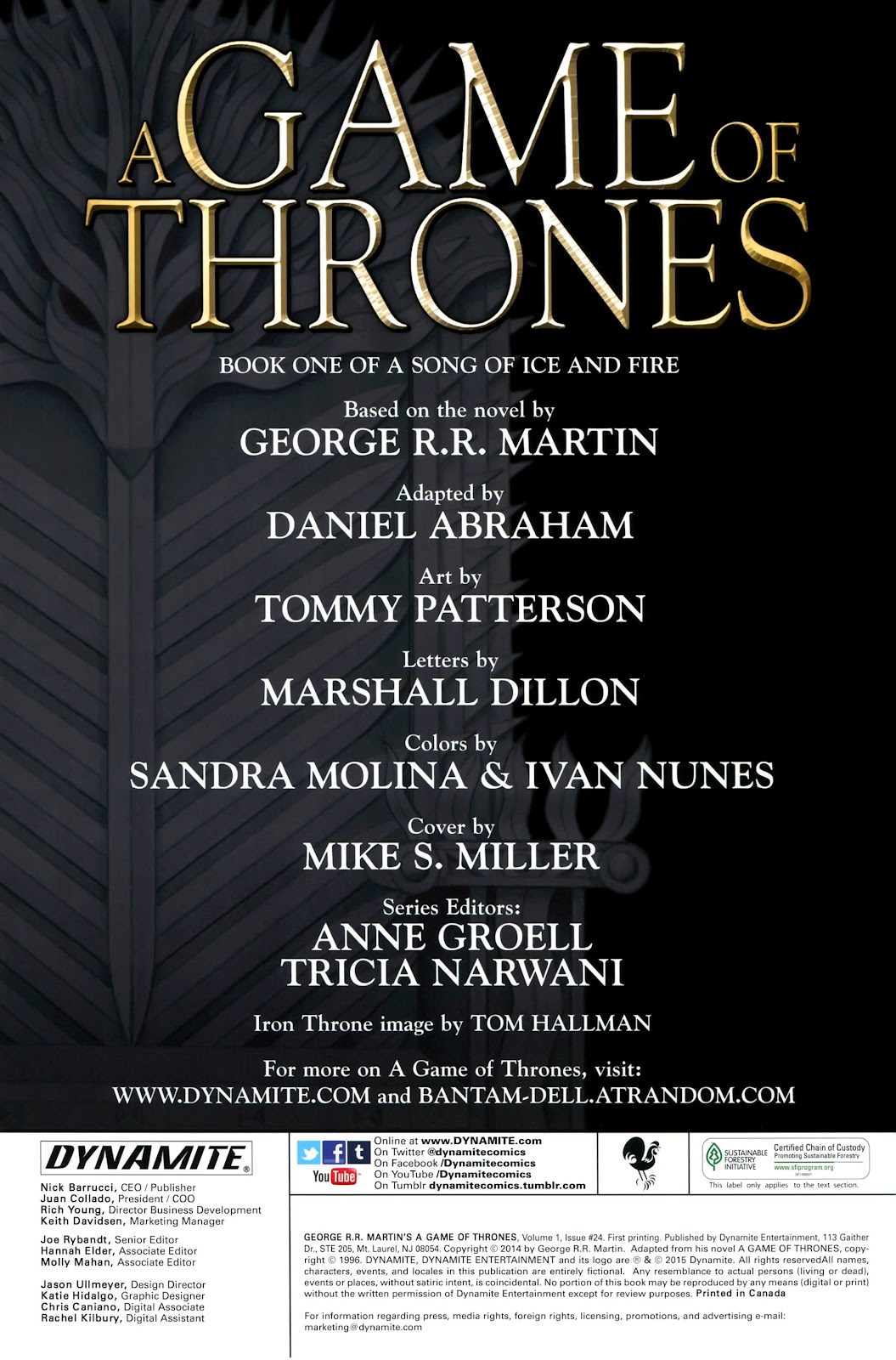 A Game Of Thrones Issue #24 - Page 2