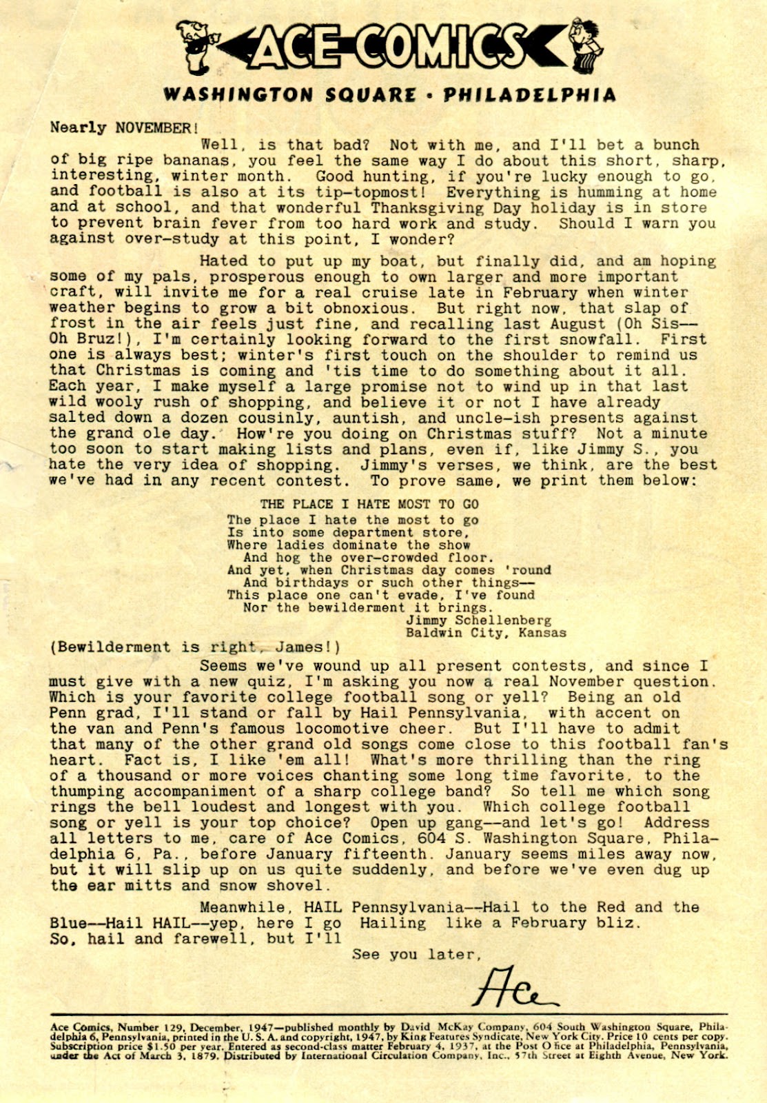 Ace Comics Issue #129 - Page 2