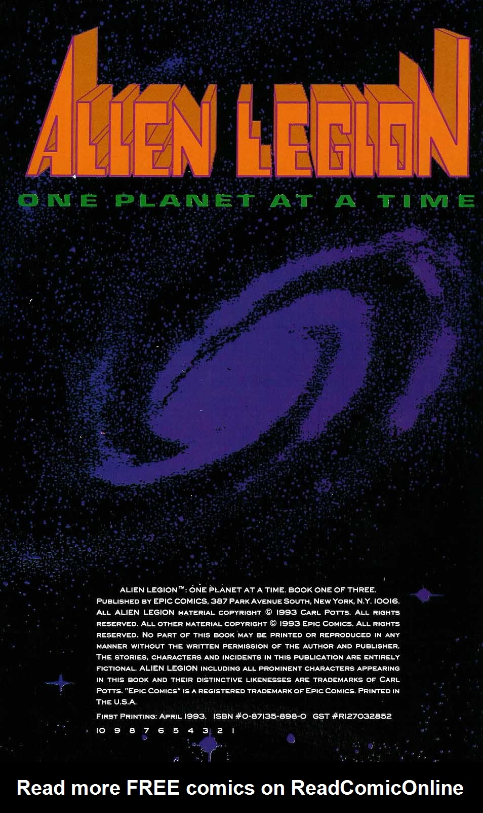 Alien Legion: One Planet at a Time Issue #1 - Page 3