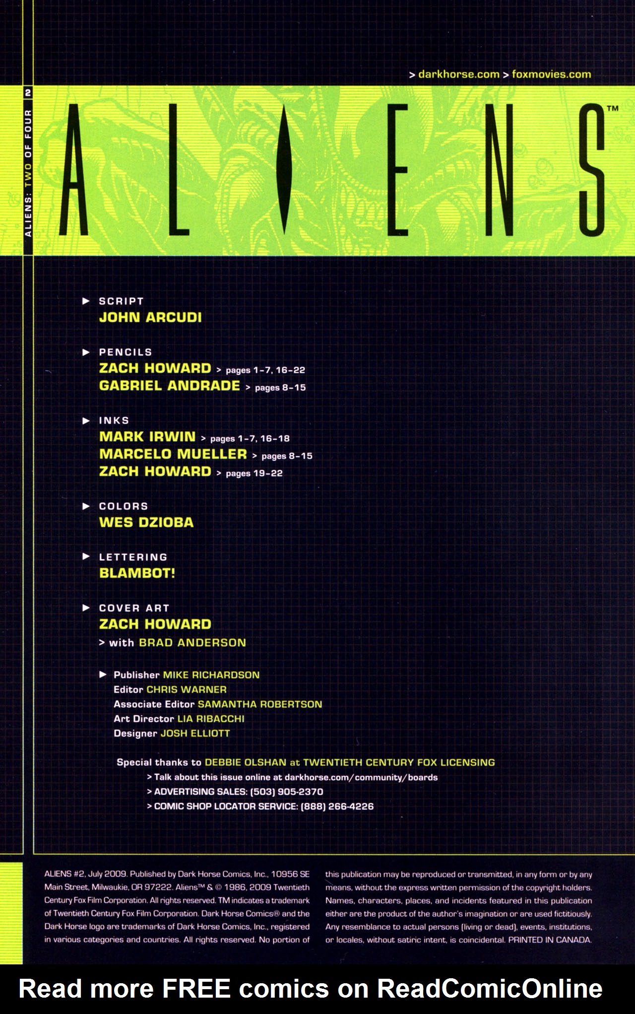 Aliens (2009)  Issue #2 - Page 2
