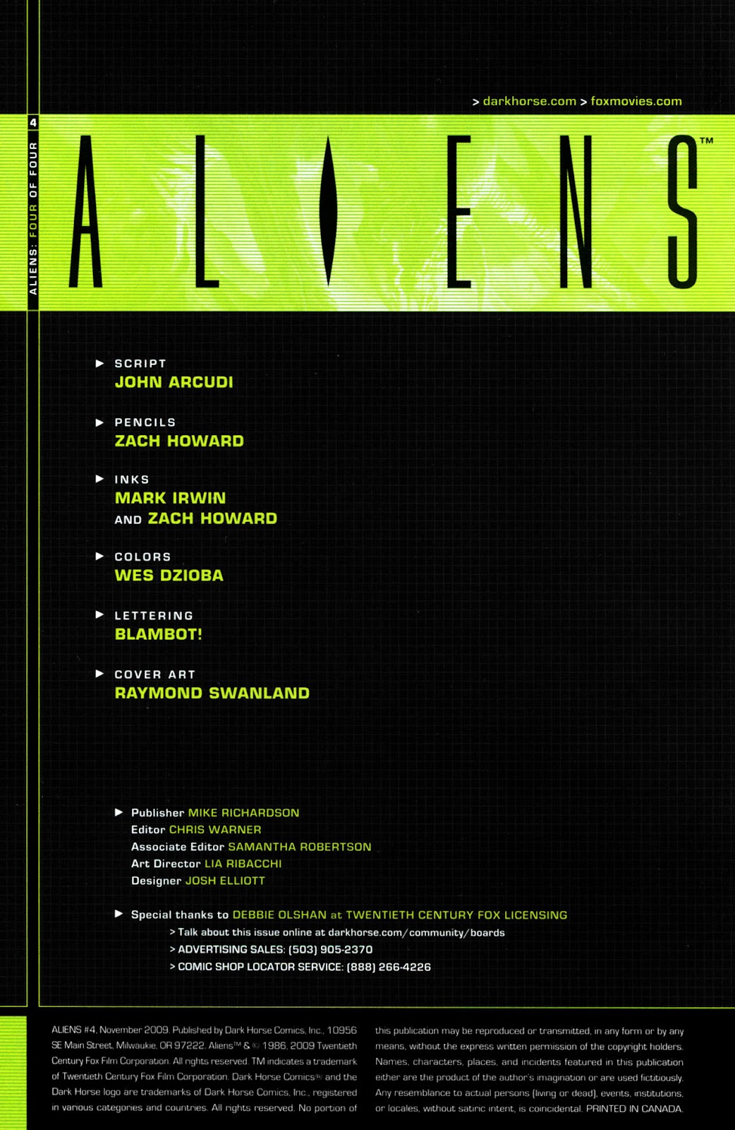 Aliens (2009)  Issue #4 - Page 2