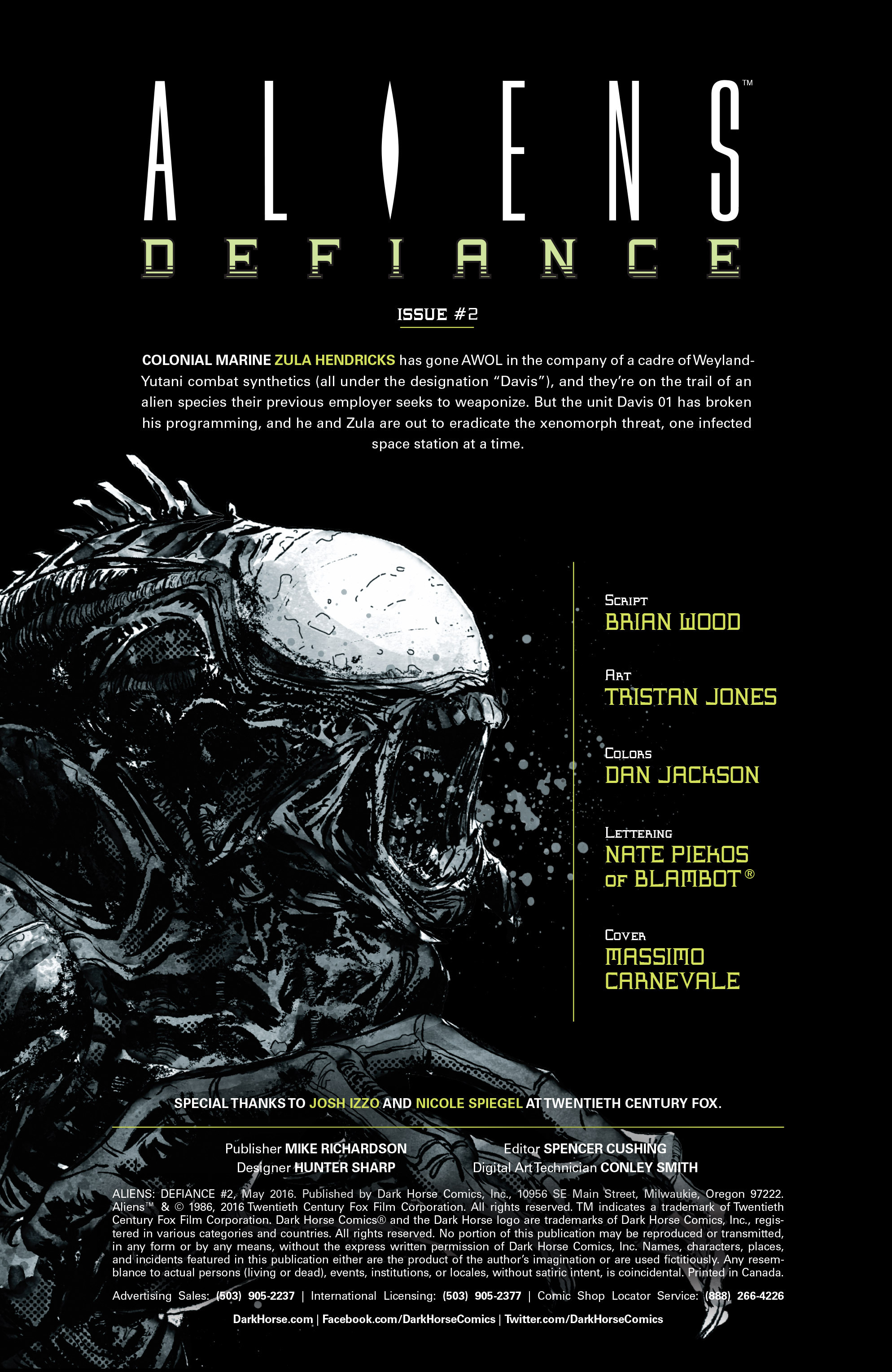 Aliens: Defiance Issue #2 - Page 2