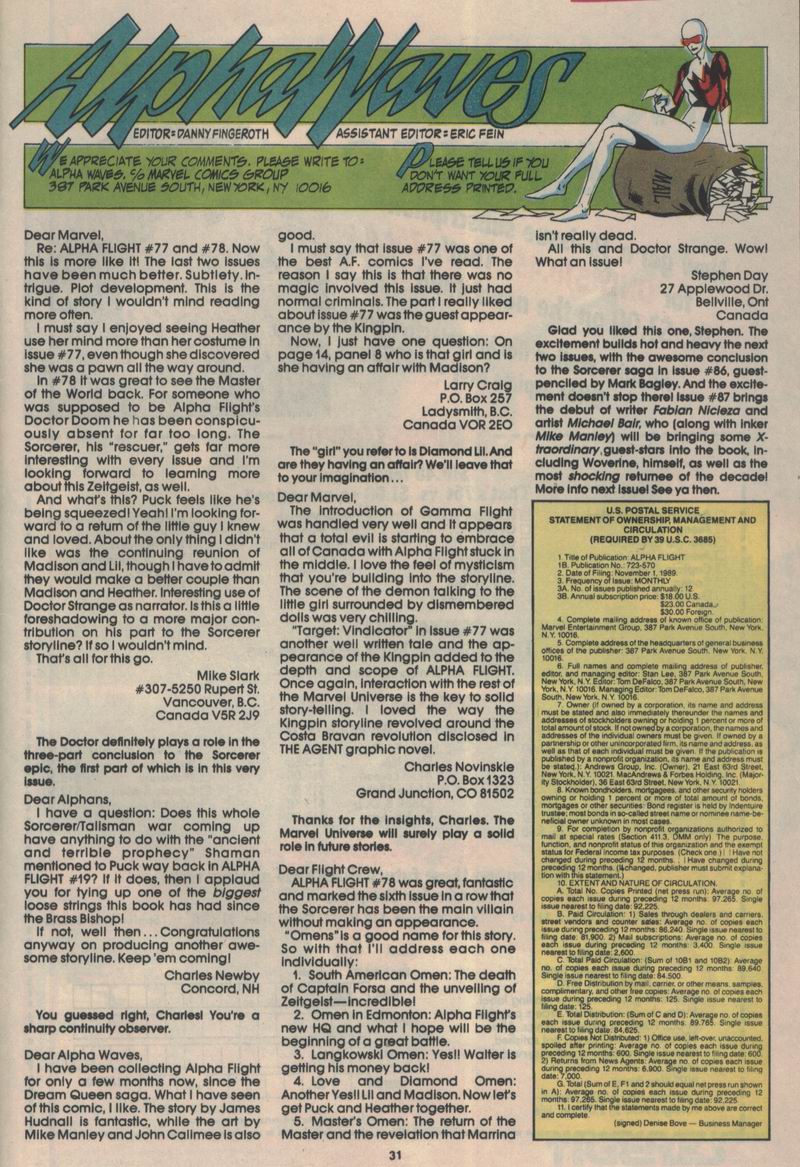 Alpha Flight (1983) Issue #84 - Page 24