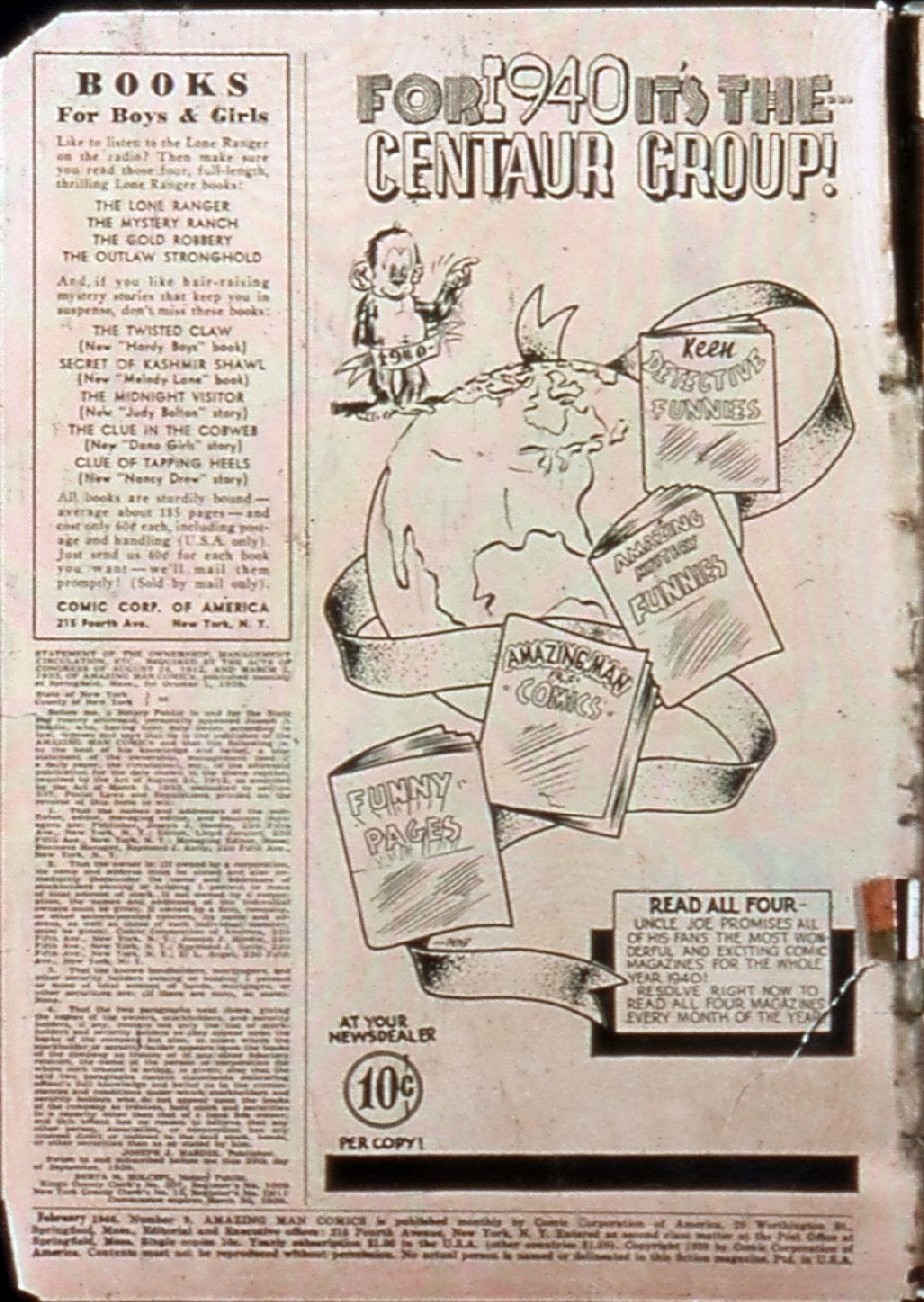 Amazing Man Comics Issue #9 - Page 3
