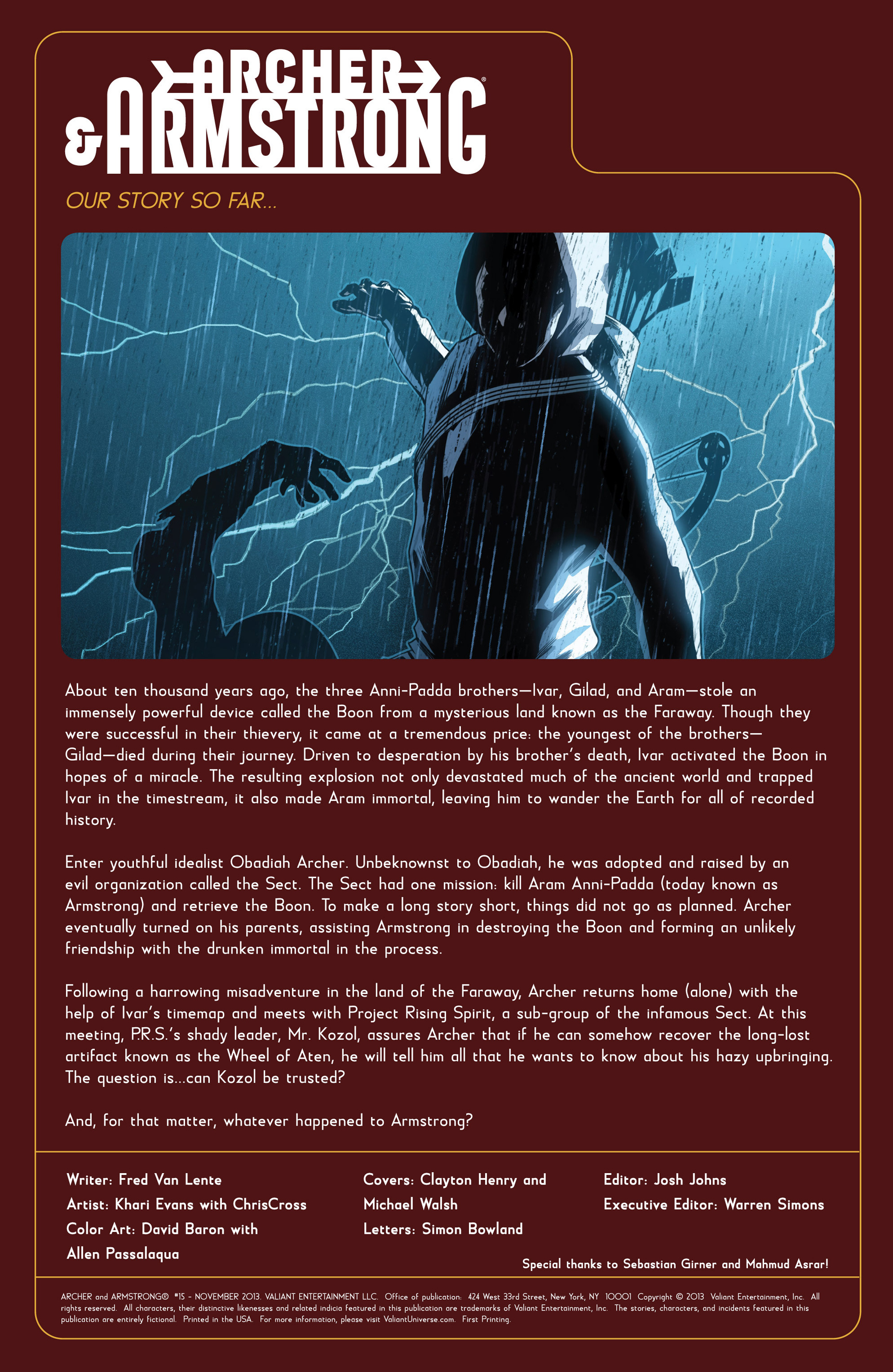 Archer & Armstrong Issue #15 - Page 2