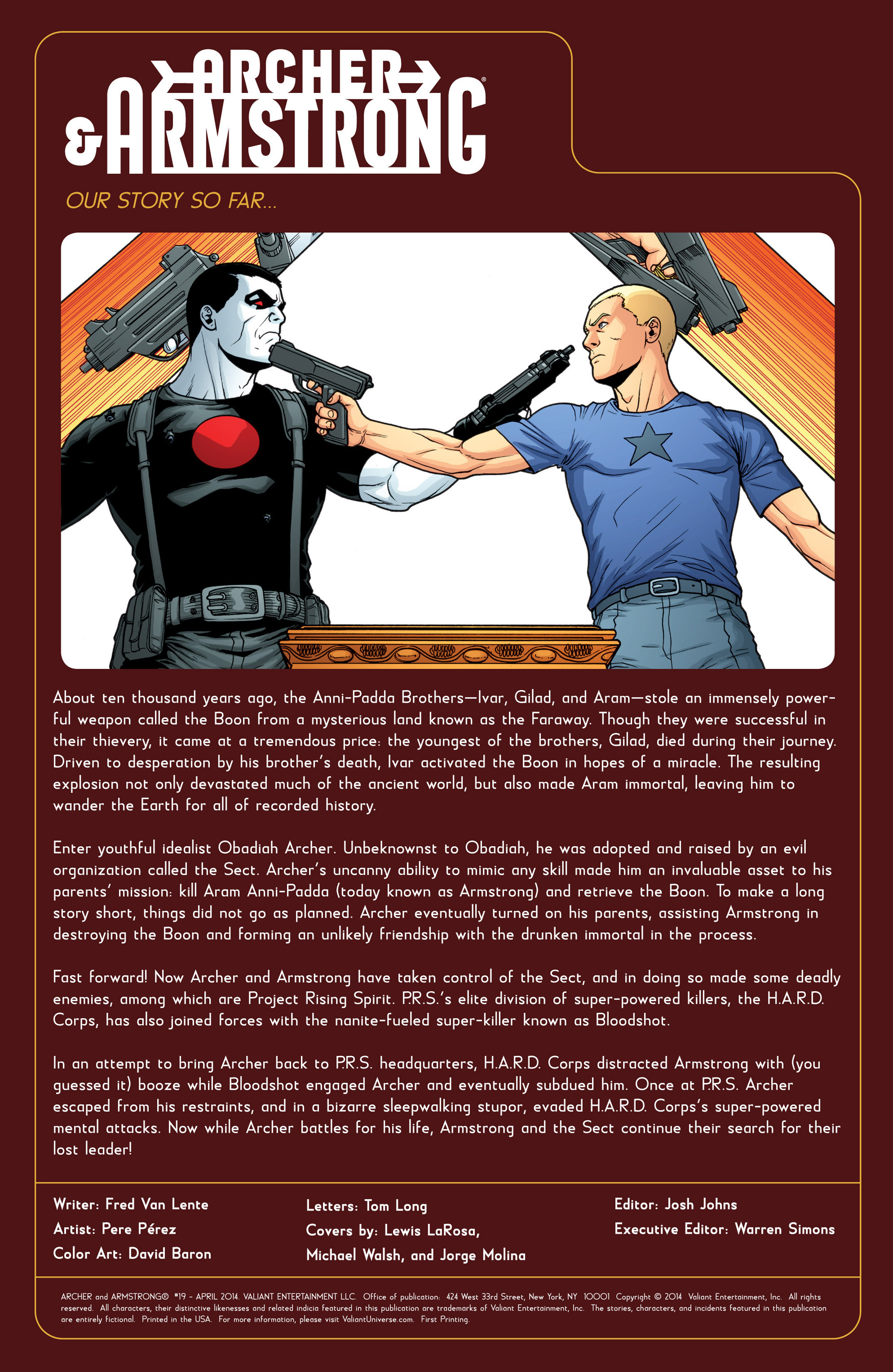 Archer & Armstrong Issue #19 - Page 2