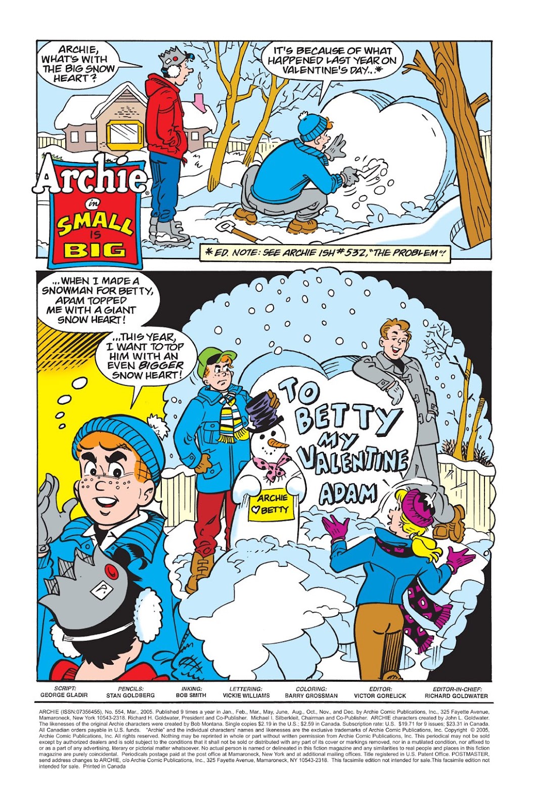 Archie (1960) Issue #554 - Page 2