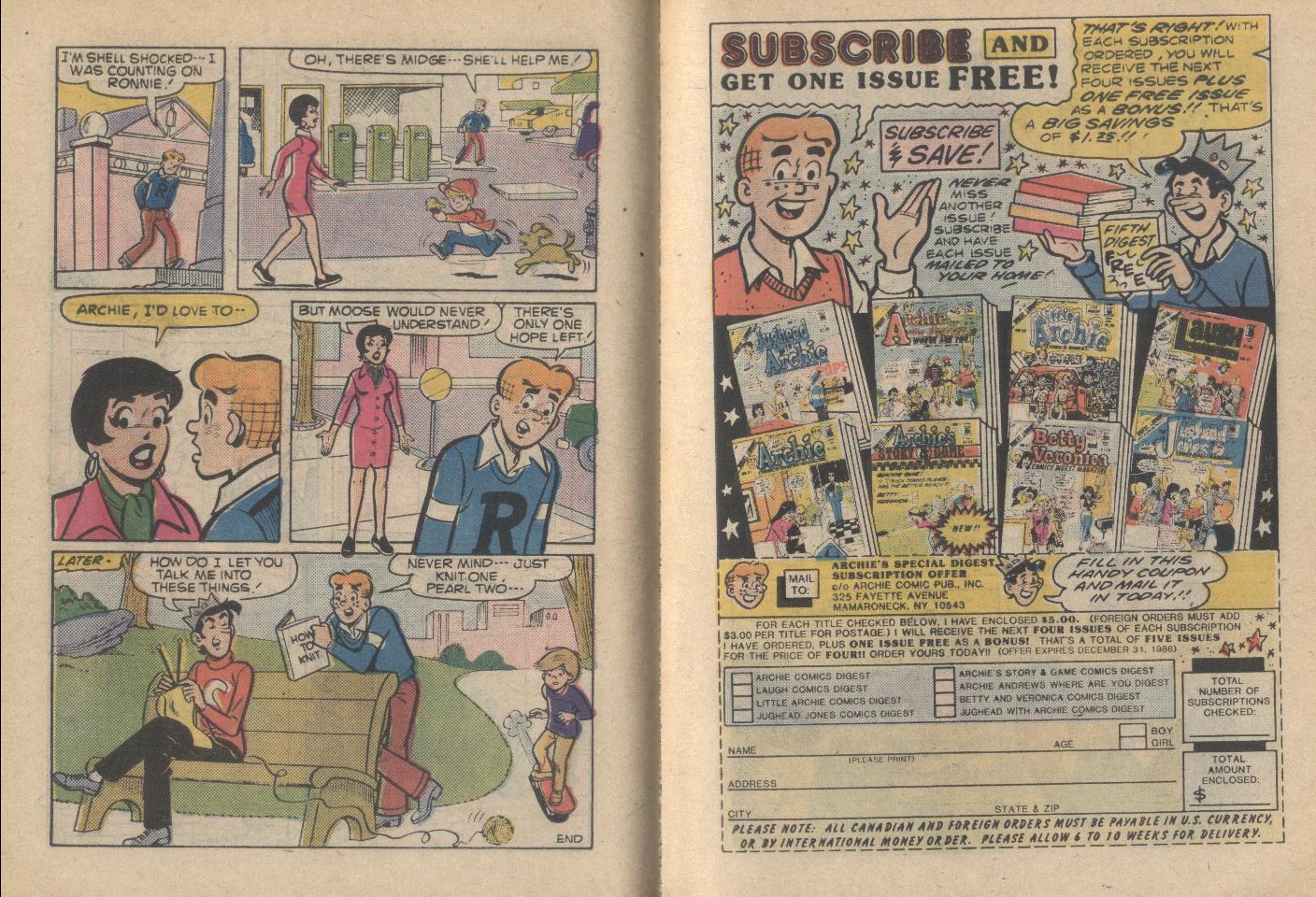 Archie...Archie Andrews, Where Are You? Digest Magazine Issue #47 - Page 64