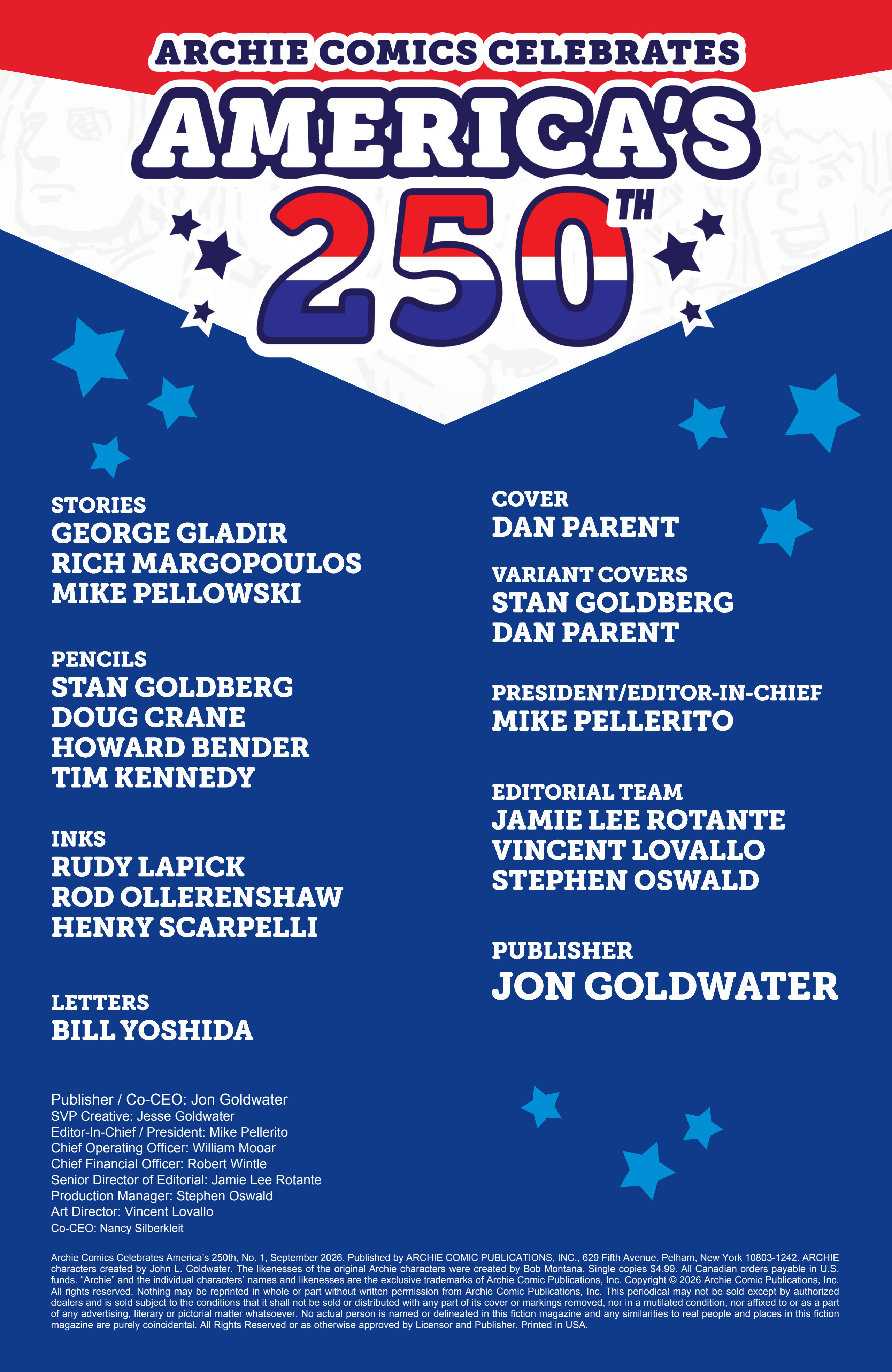 Archie Comics Celebrates America's 250th Issue #1 - Page 2