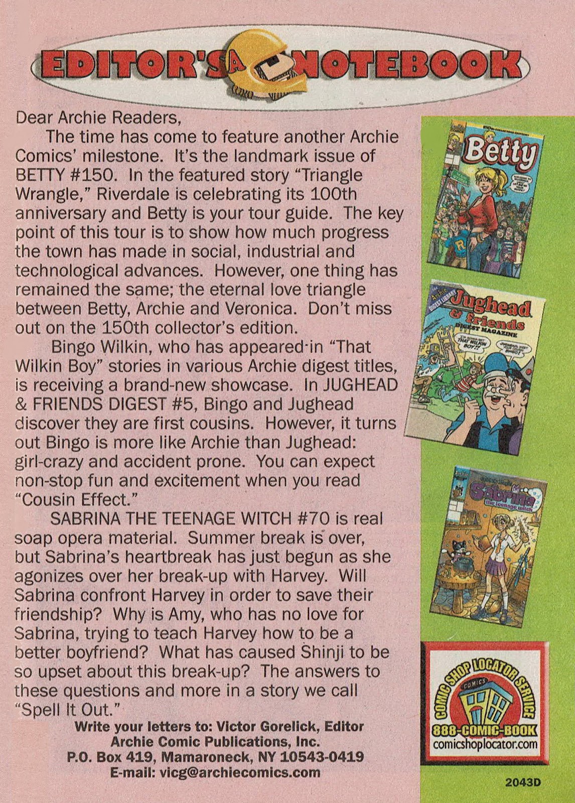 Archie's Pals 'n' Gals Double Digest Magazine Issue #96 - Page 187