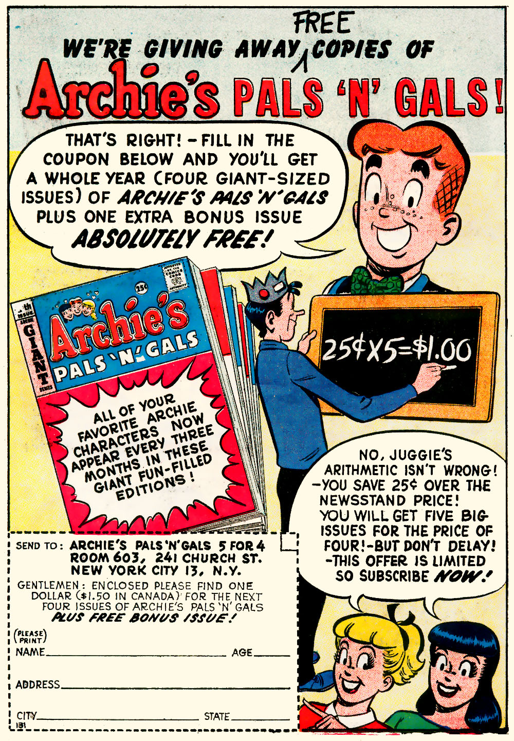Archie's Madhouse Issue #16 - Page 34