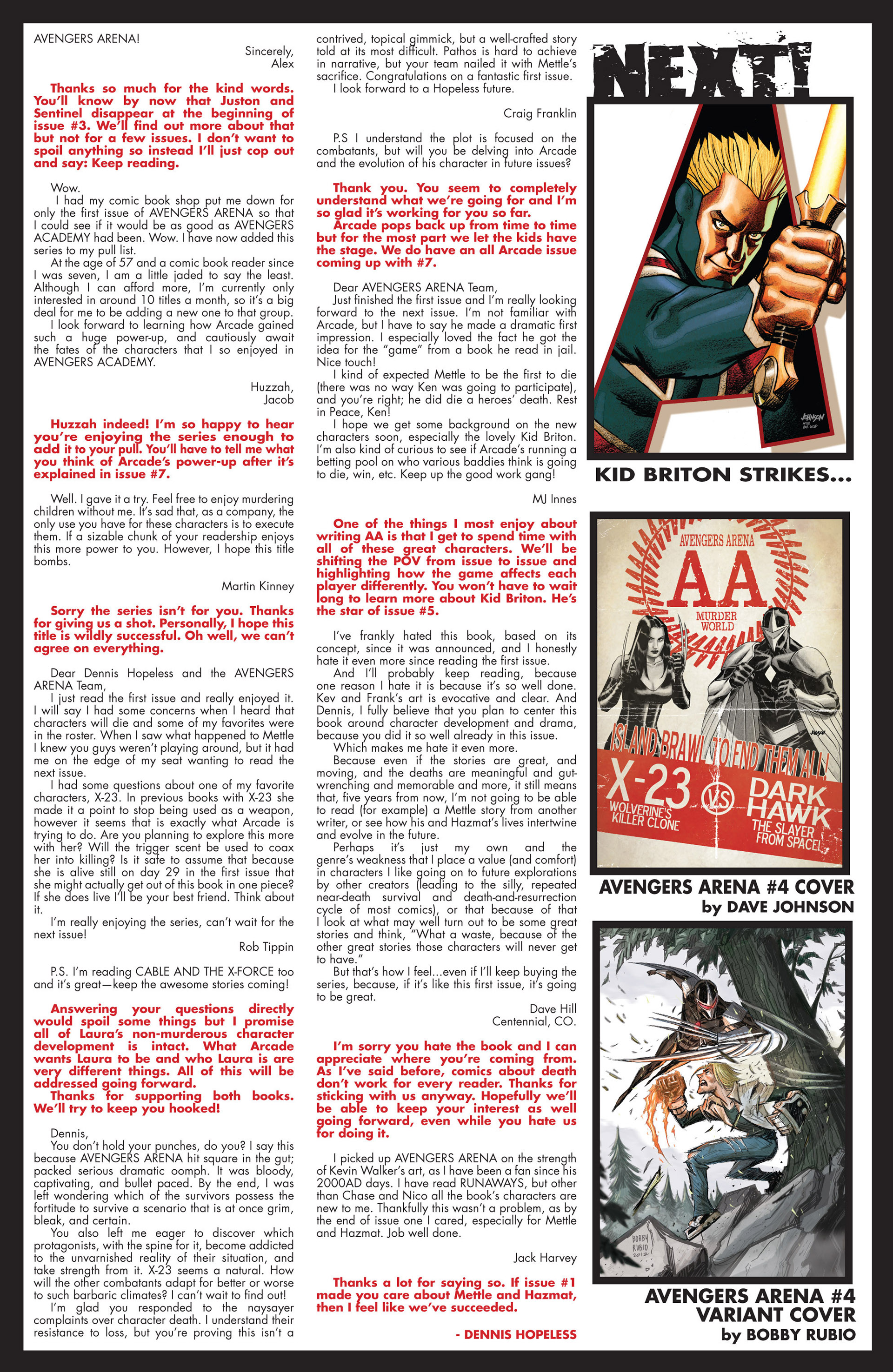 Avengers Arena Issue #4 - Page 24