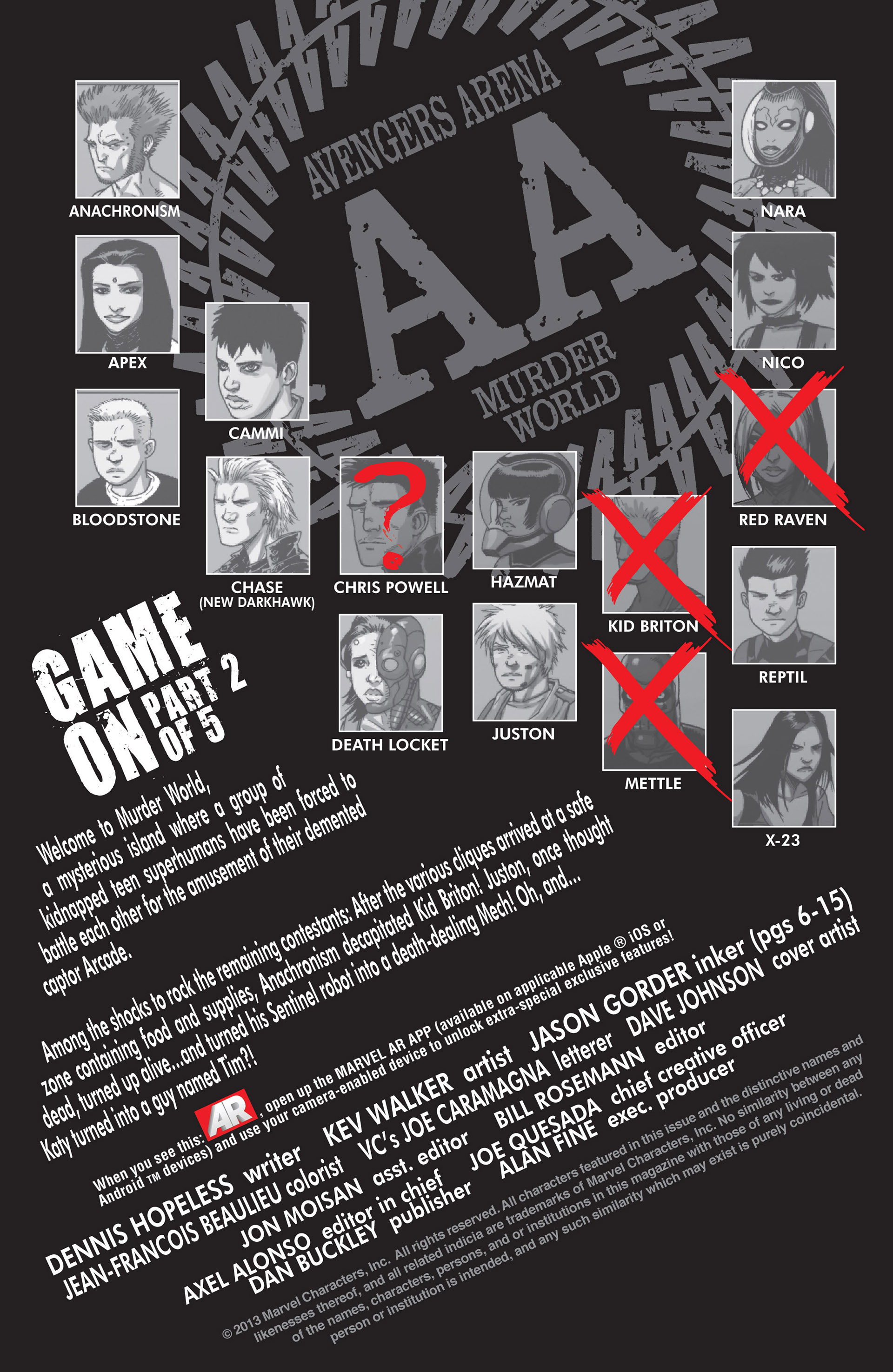 Avengers Arena Issue #9 - Page 2