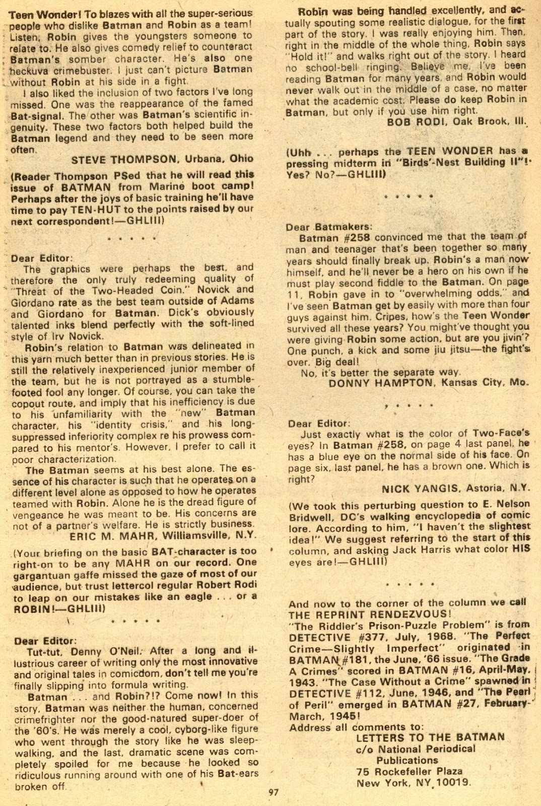 Batman (1940) Issue #260 - Page 97