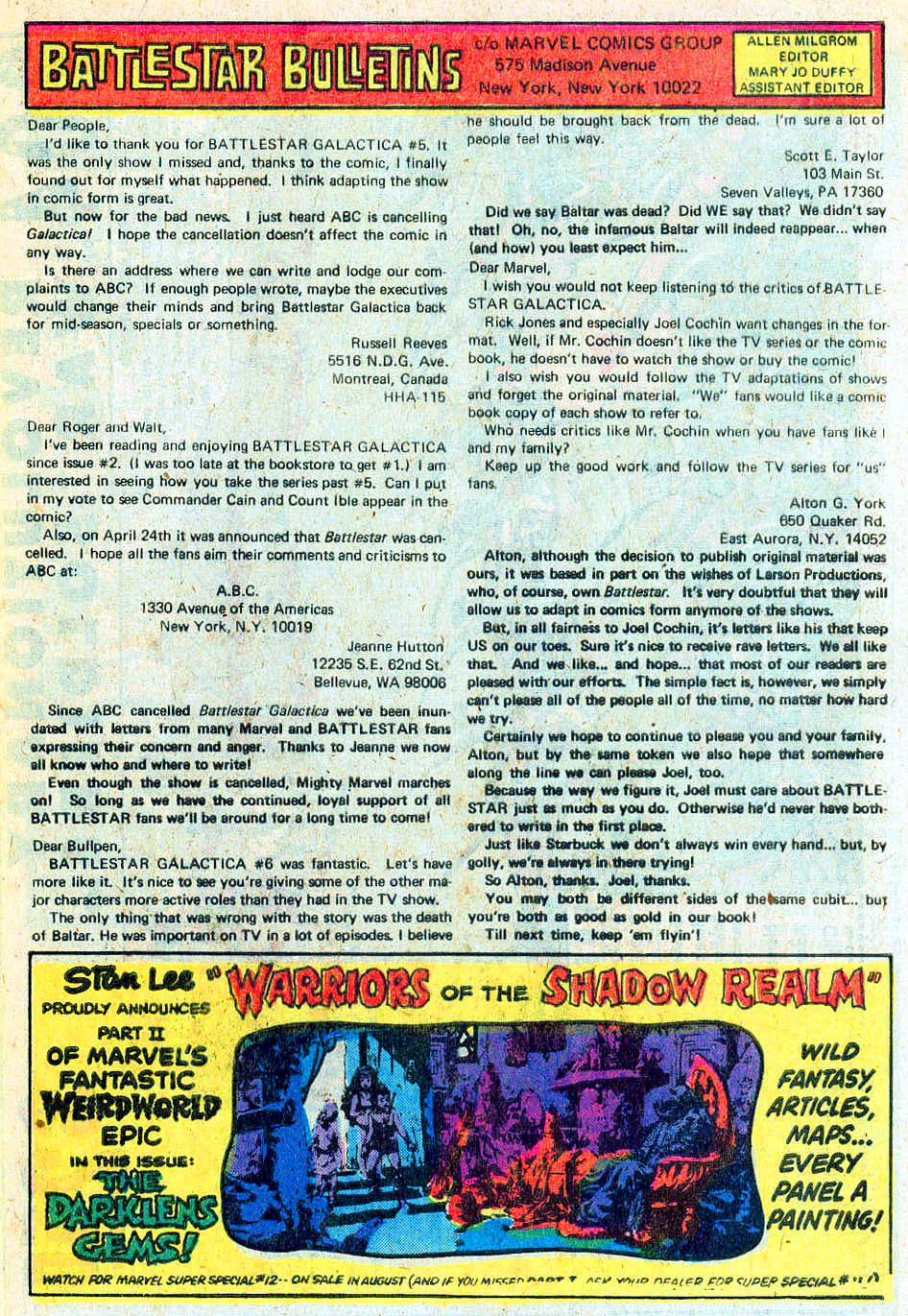 Battlestar Galactica Issue #9 - Page 19