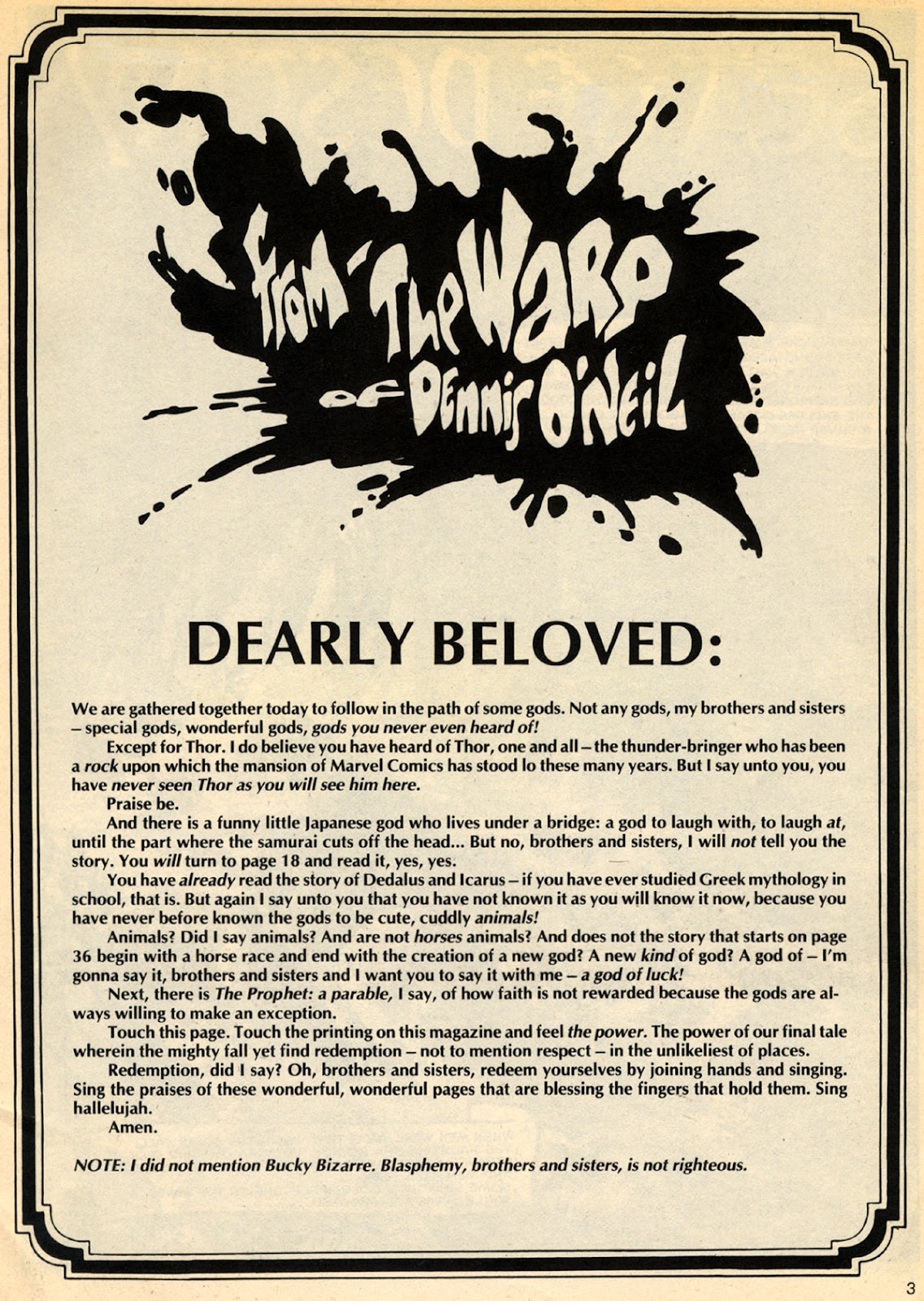 Bizarre Adventures Issue #32 - Page 3