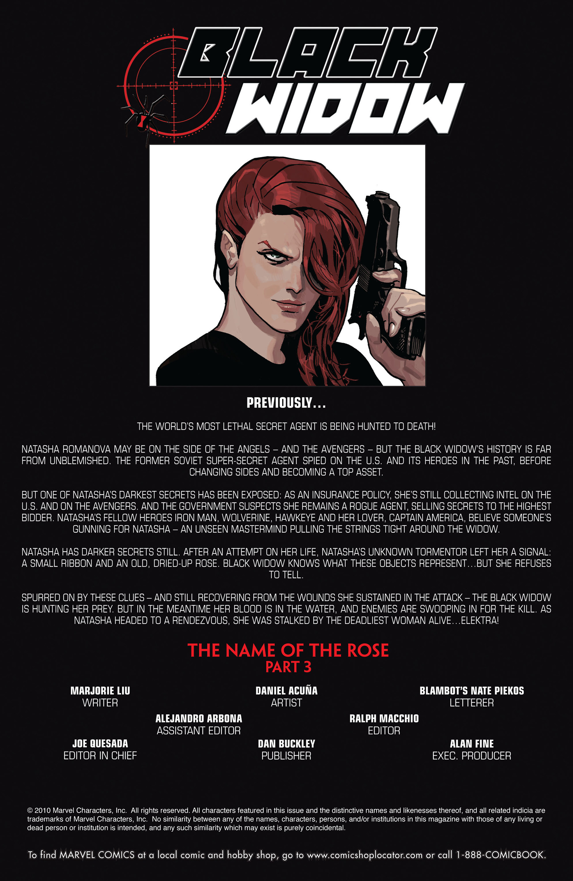 Black Widow (2010) Issue #3 - Page 2