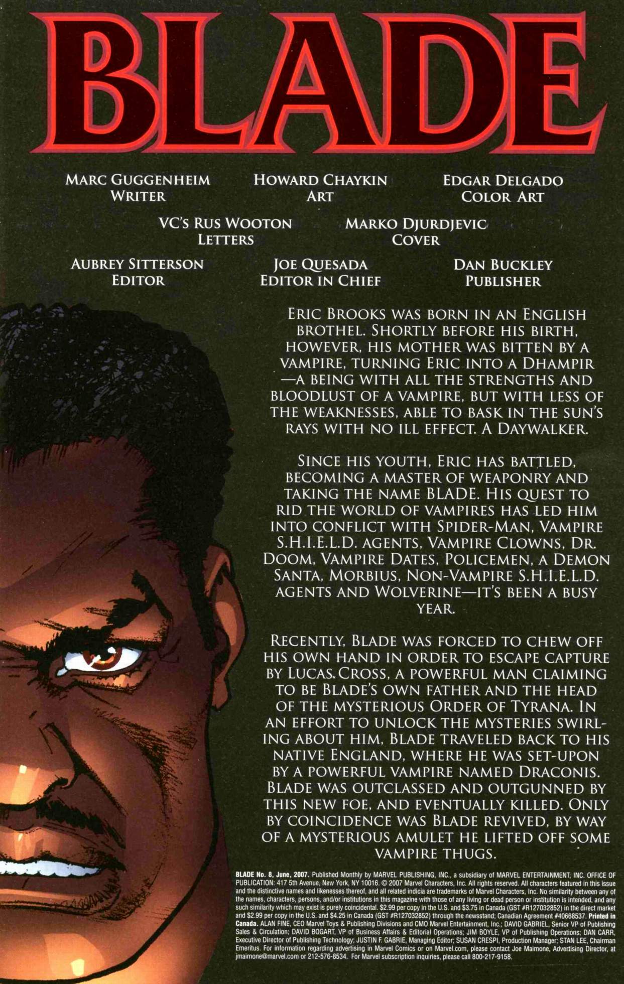 Blade (2006) Issue #8 - Page 2