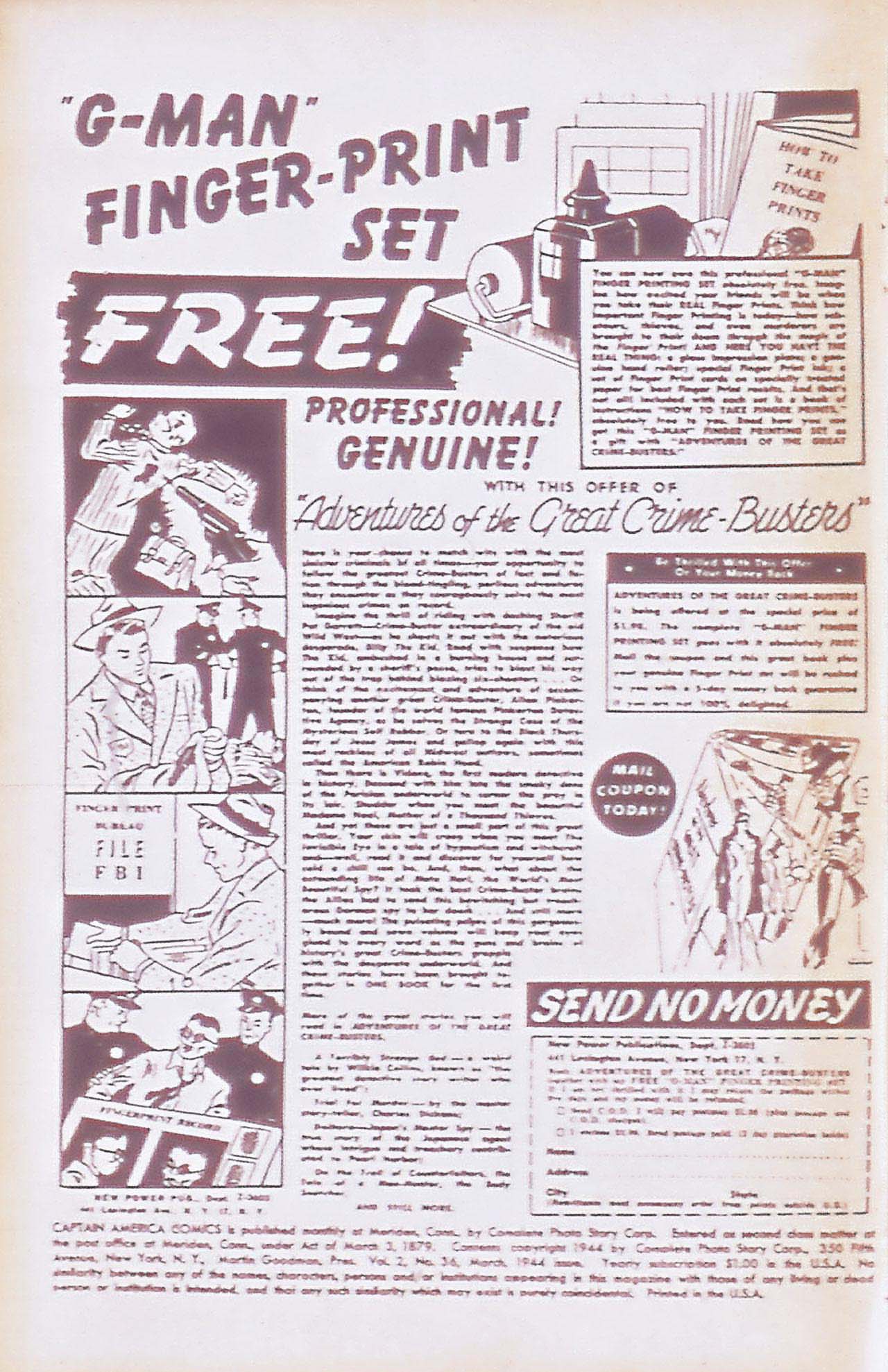Captain America Comics Issue #36 - Page 2