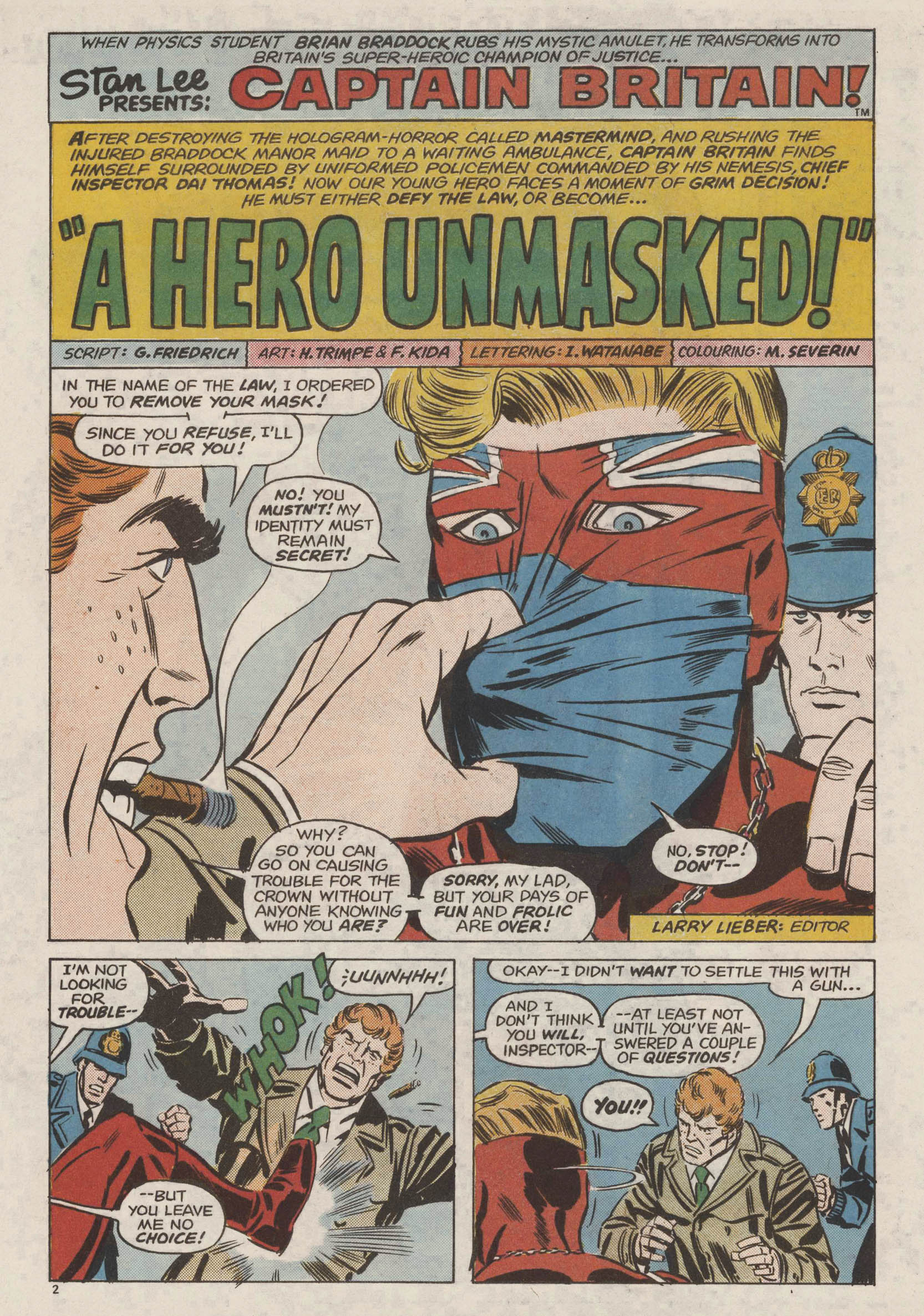 Captain Britain (1976) Issue #16 - Page 2