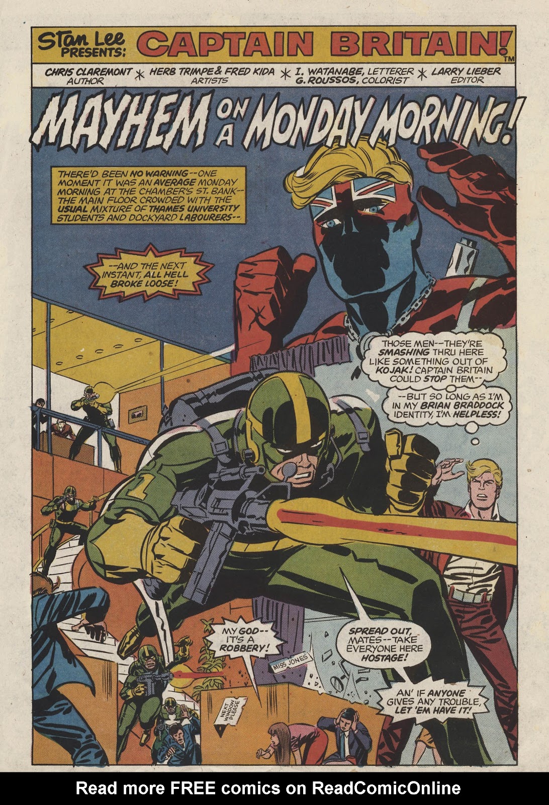 Captain Britain (1976) Issue #3 - Page 2