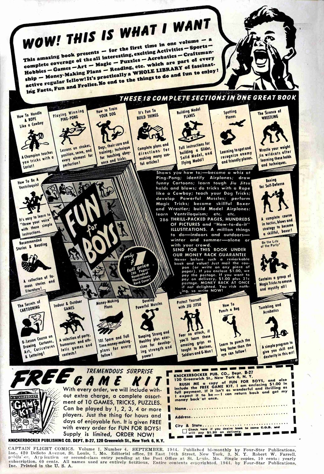 Captain Flight Comics Issue #4 - Page 1
