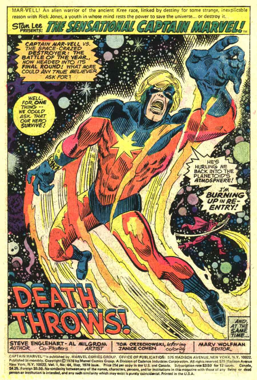 Captain Marvel (1968) Issue #44 - Page 2