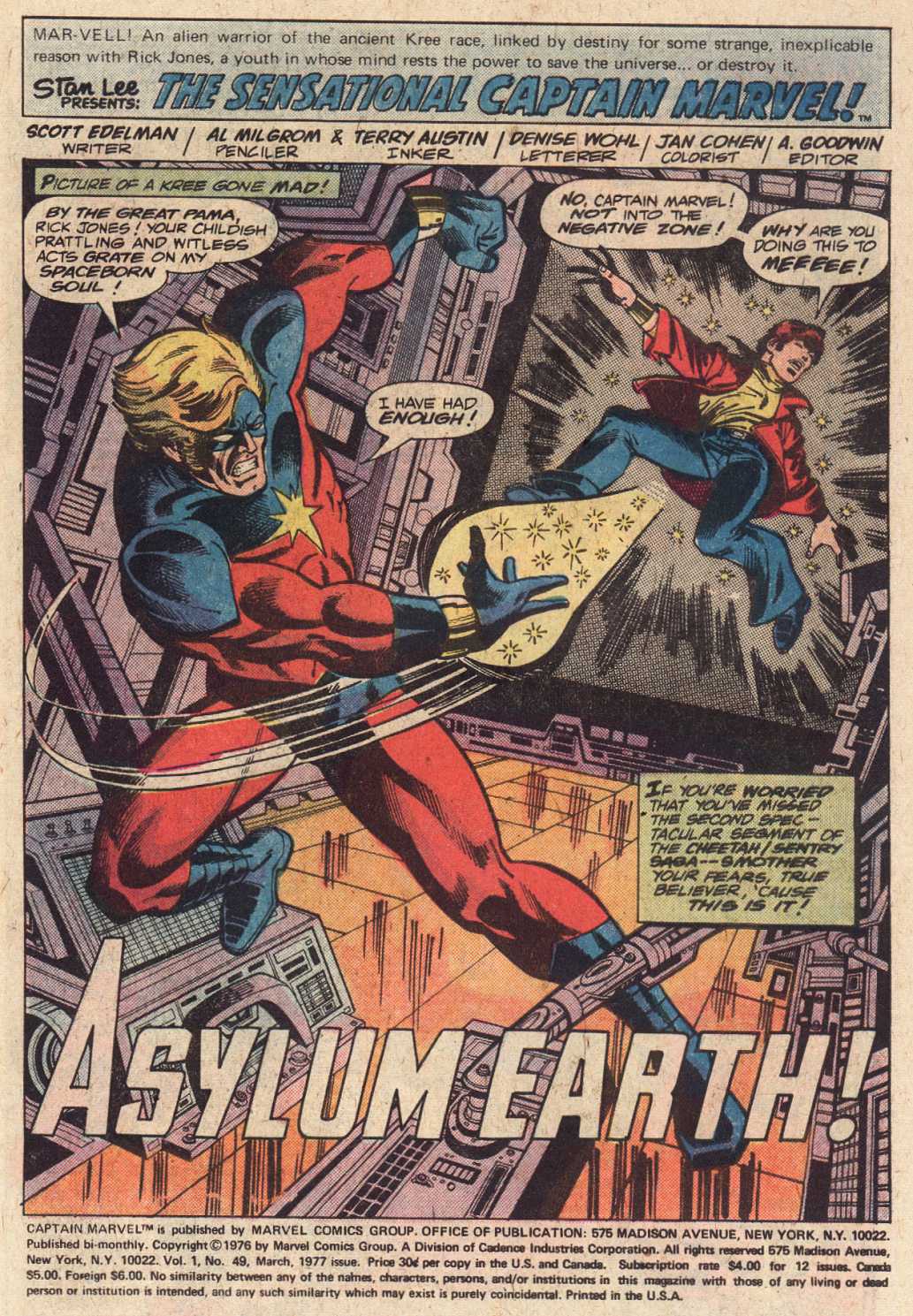 Captain Marvel (1968) Issue #49 - Page 2