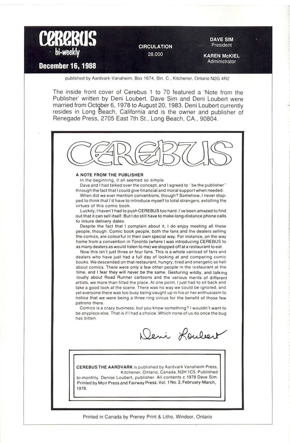Cerebus Issue #2 - Page 2