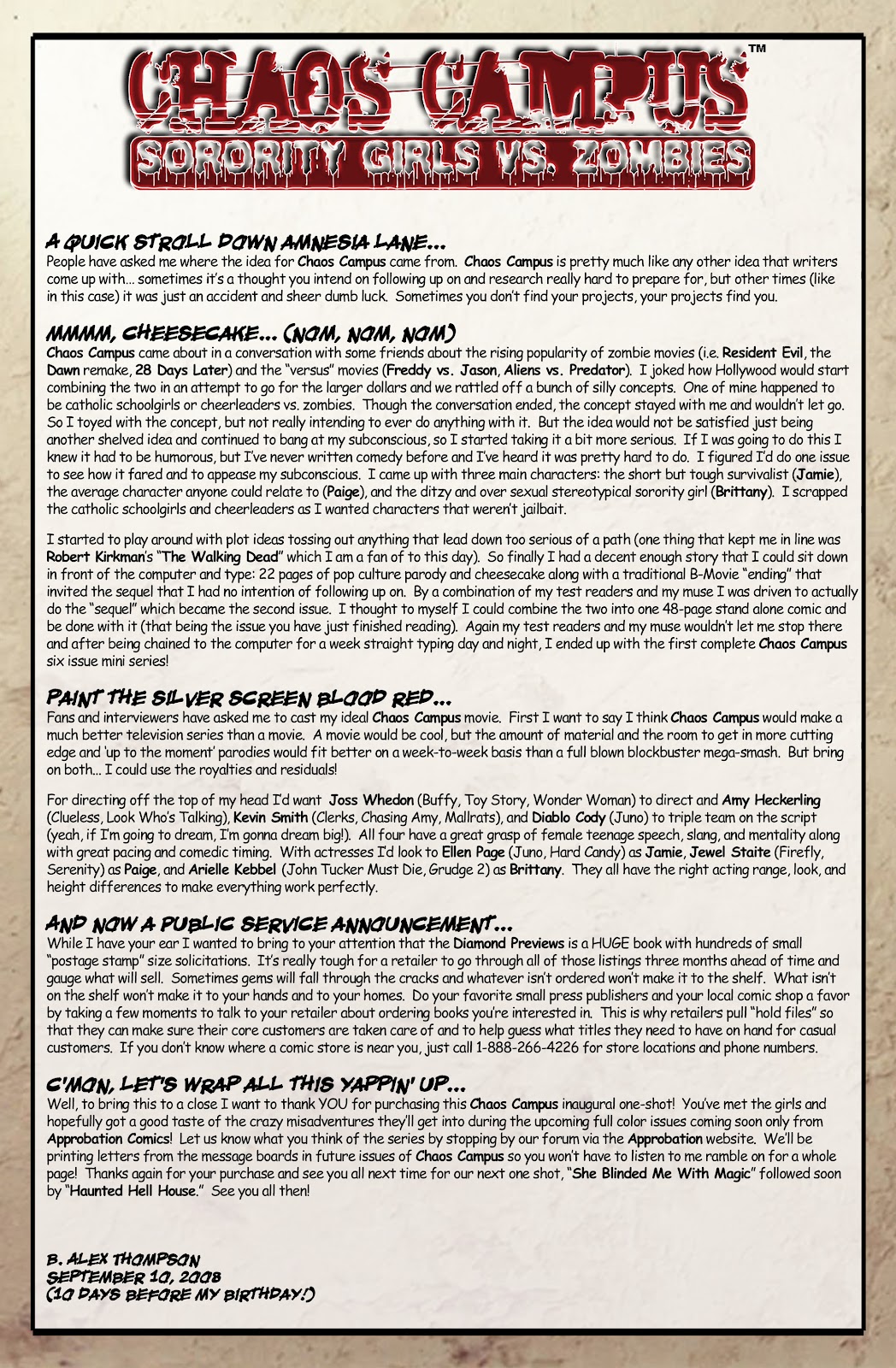 Chaos Campus: Sorority Girls Vs. Zombies Issue #1 - Page 26