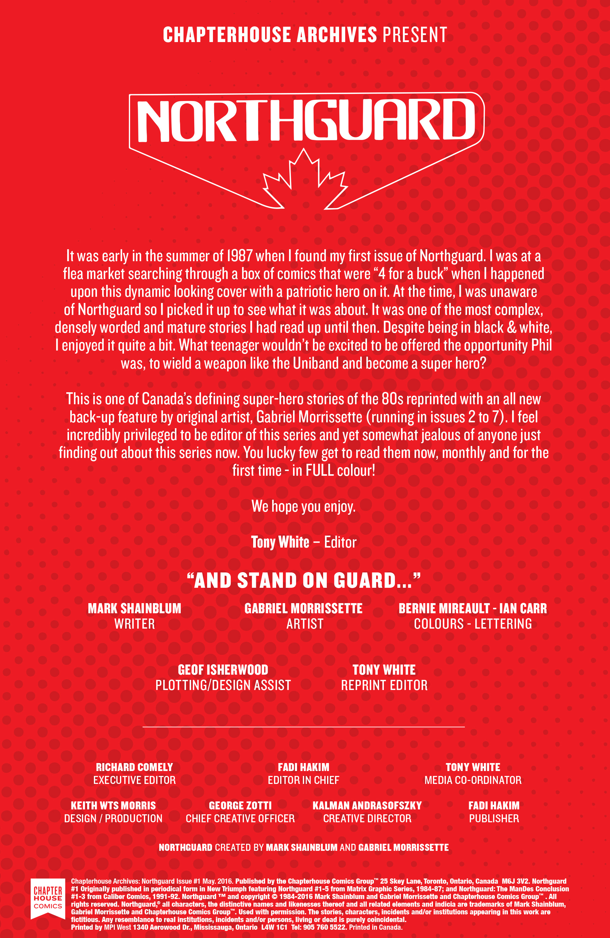 Chapterhouse Archives: Northguard Issue #1 - Page 2
