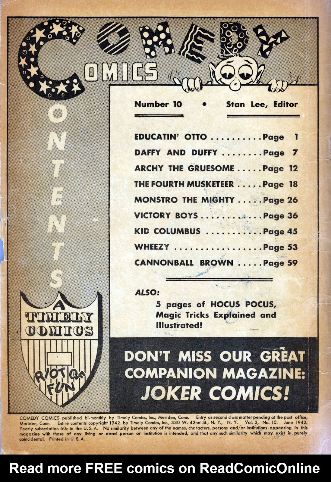 Comedy Comics (1942) Issue #10 - Page 2