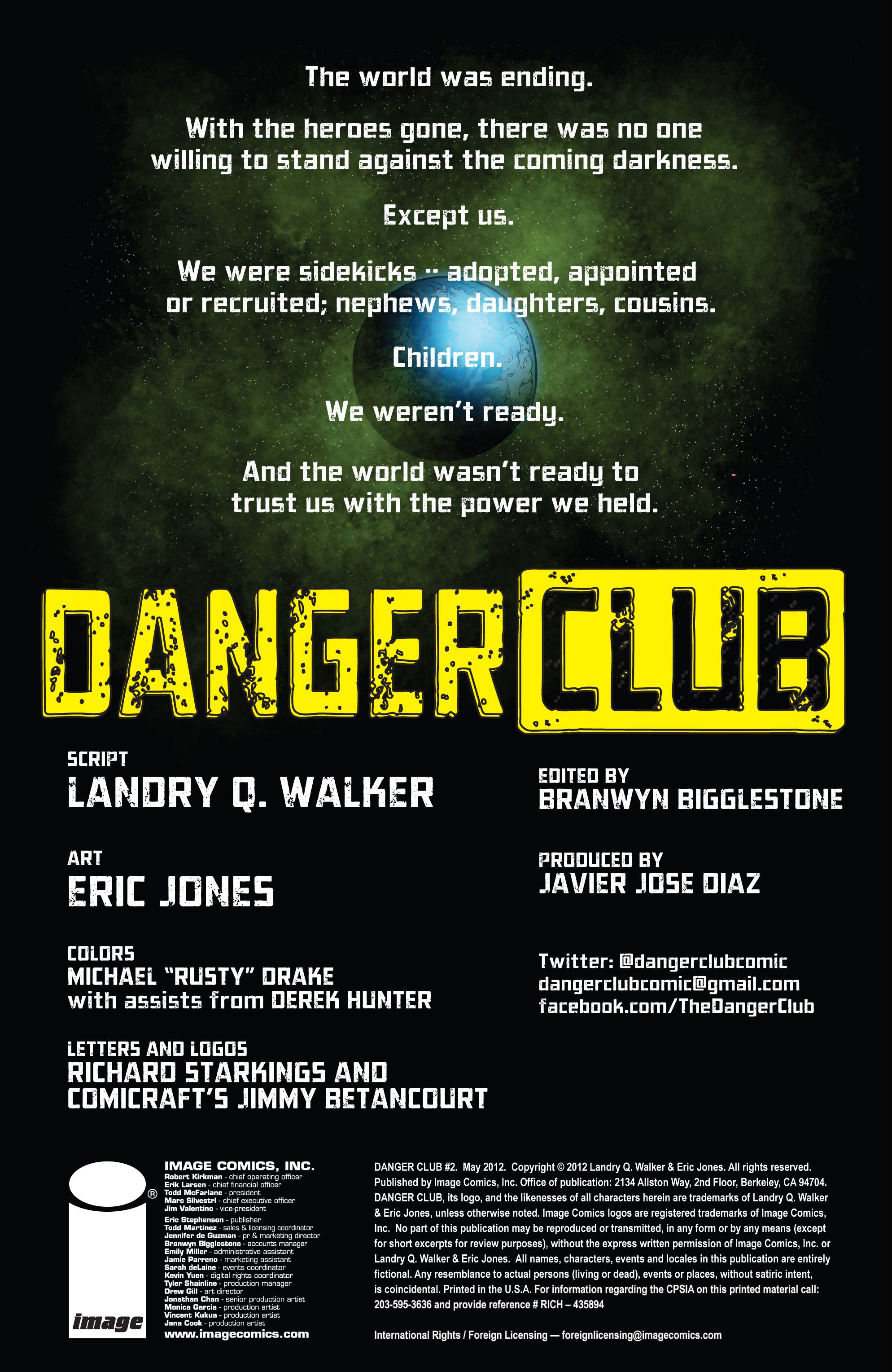 Danger Club Issue #2 - Page 2