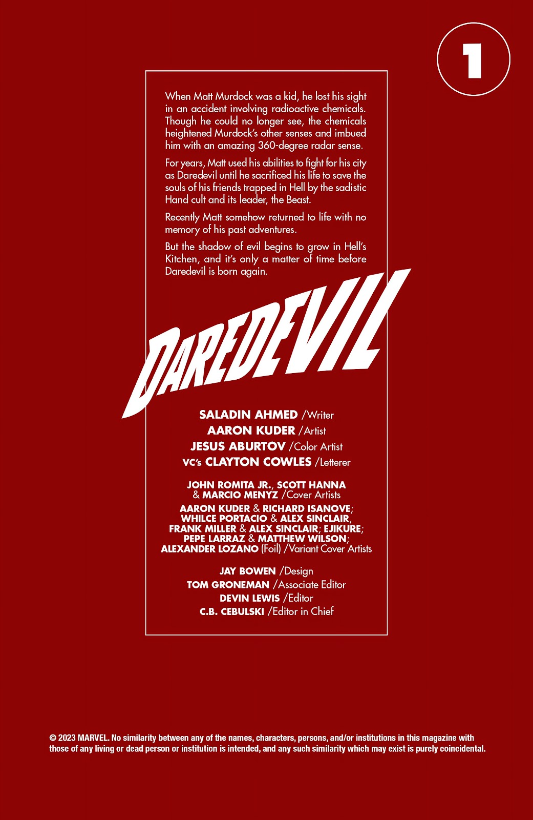 Daredevil (2023) Issue #1 - Page 5
