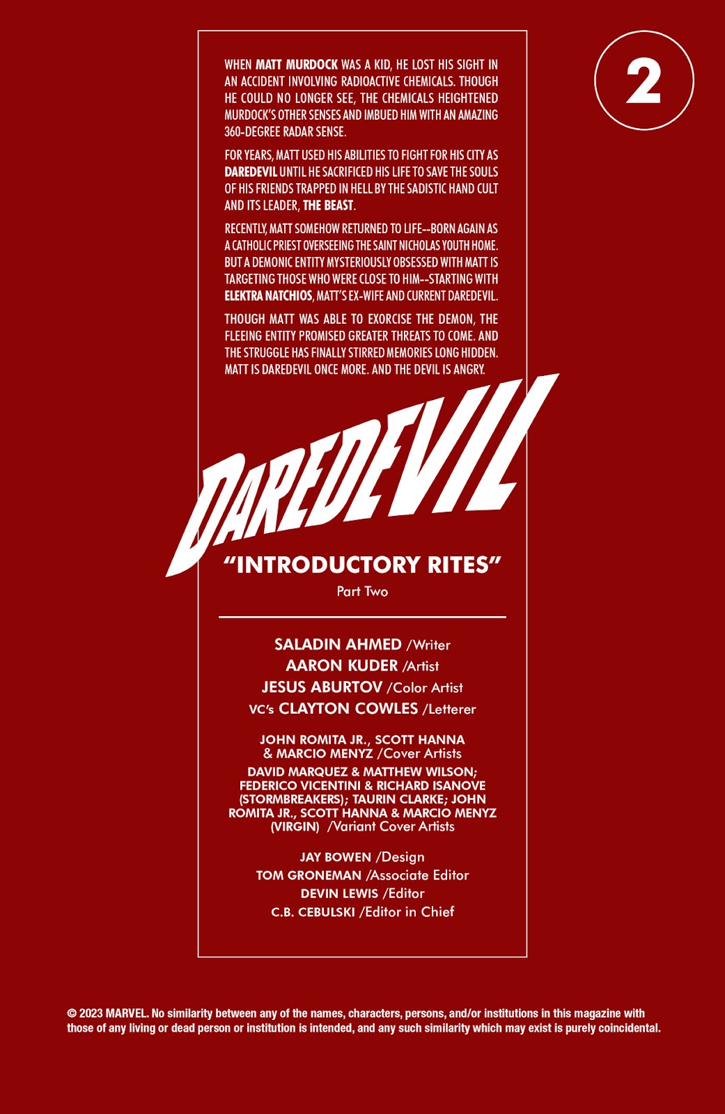 Daredevil (2023) Issue #2 - Page 2