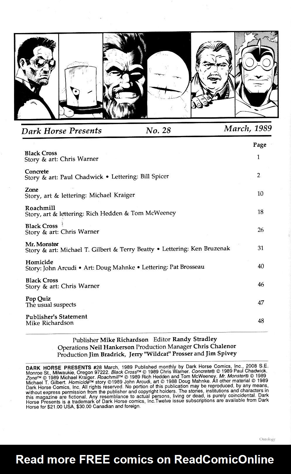 Dark Horse Presents (1986) Issue #28 - Page 2