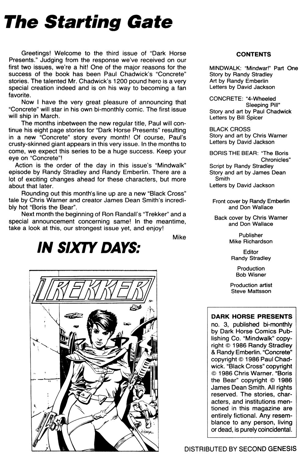 Dark Horse Presents (1986) Issue #3 - Page 2