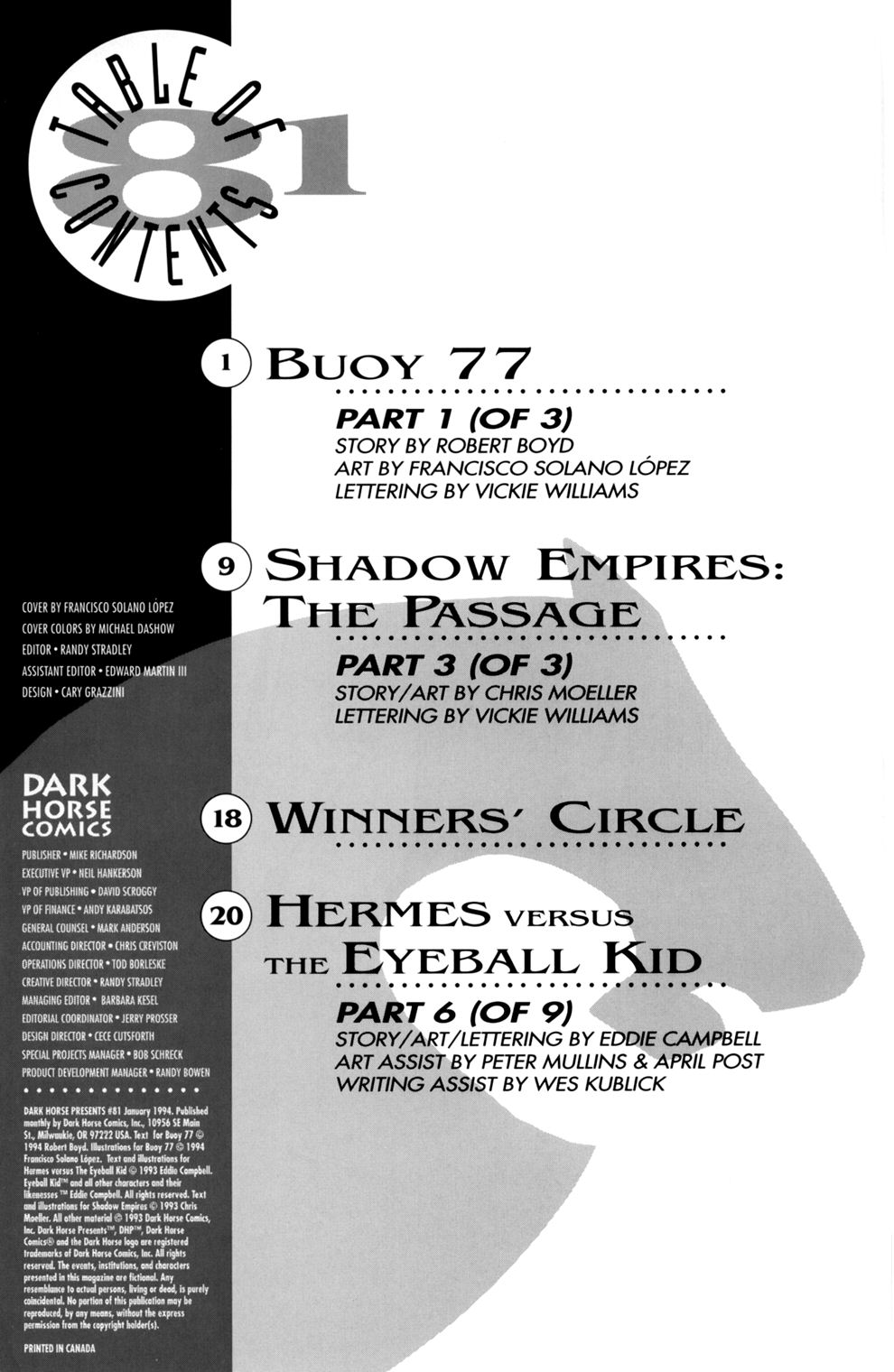 Dark Horse Presents (1986) Issue #81 - Page 2