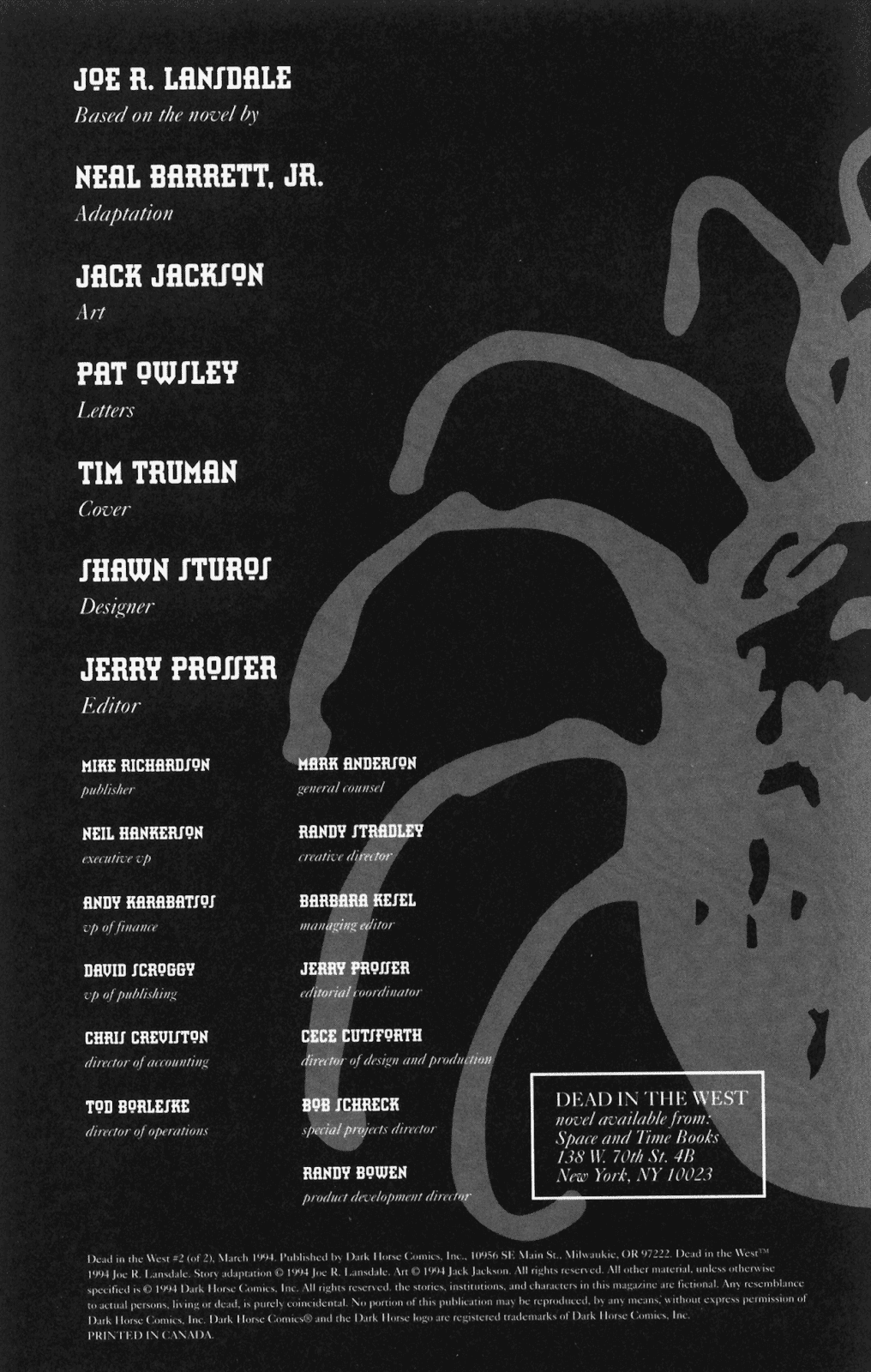 Dead in the West Issue #2 - Page 2