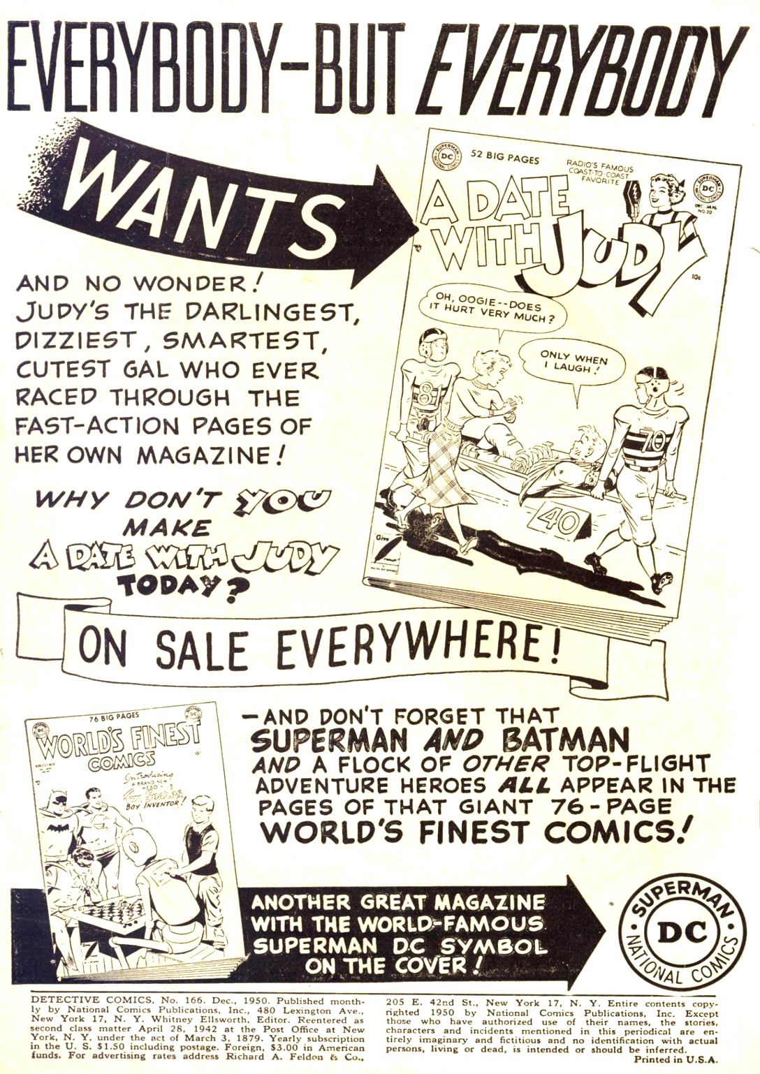 Detective Comics (1937) Issue #166 - Page 2