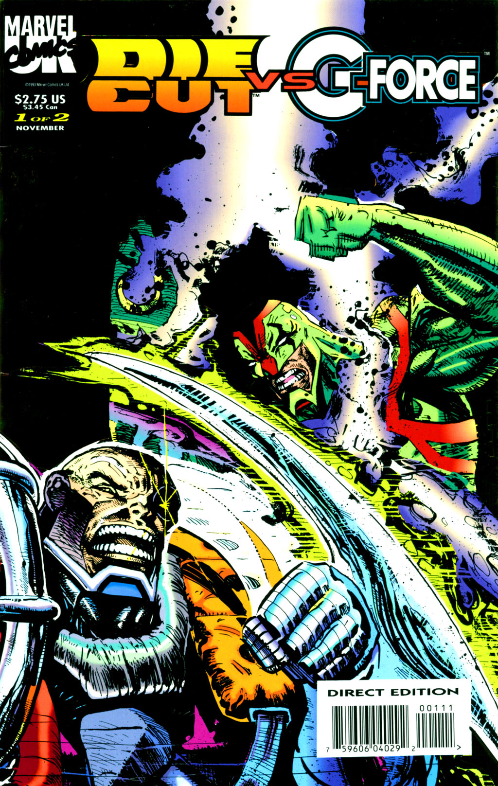 Die Cut vs. G-Force Issue #1 - Page 1