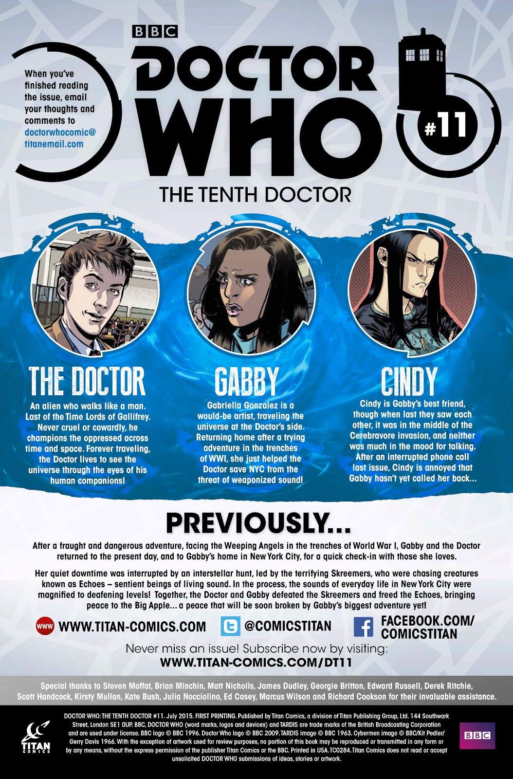 Doctor Who: The Tenth Doctor Issue #11 - Page 3