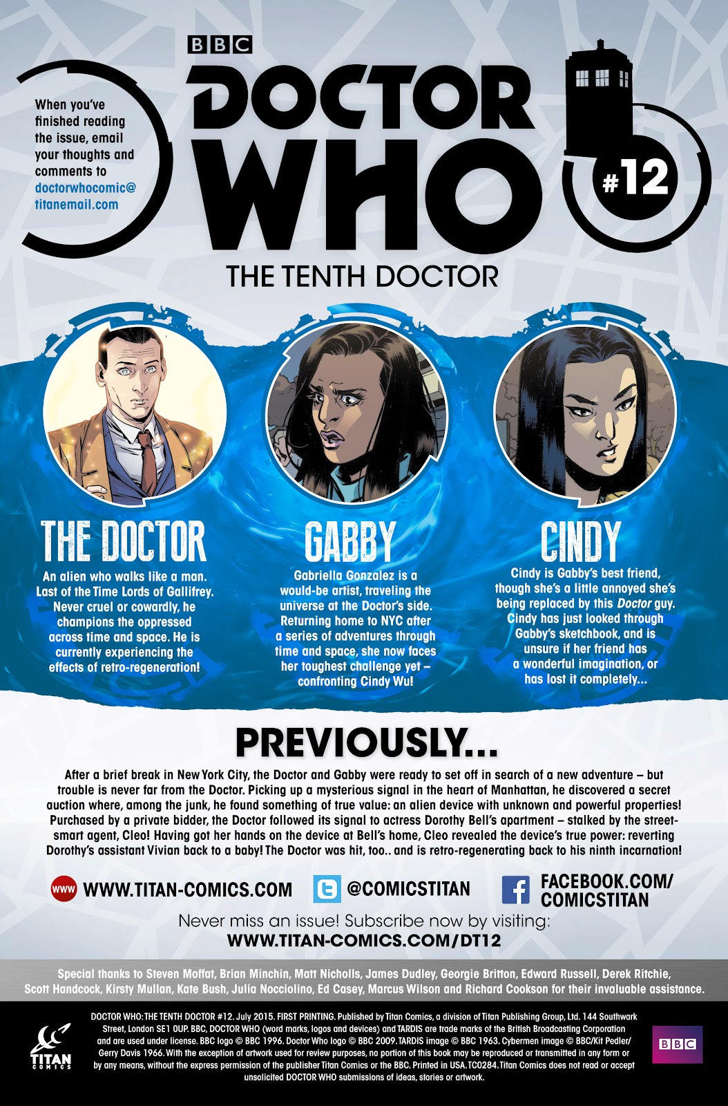 Doctor Who: The Tenth Doctor Issue #12 - Page 3