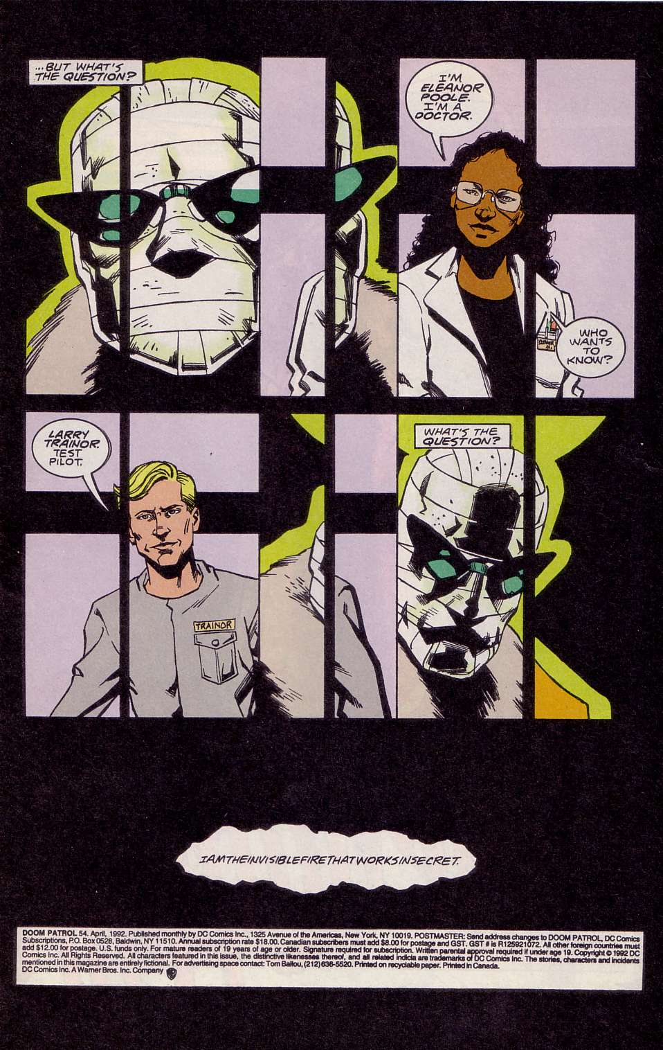 Doom Patrol (1987) Issue #54 - Page 2