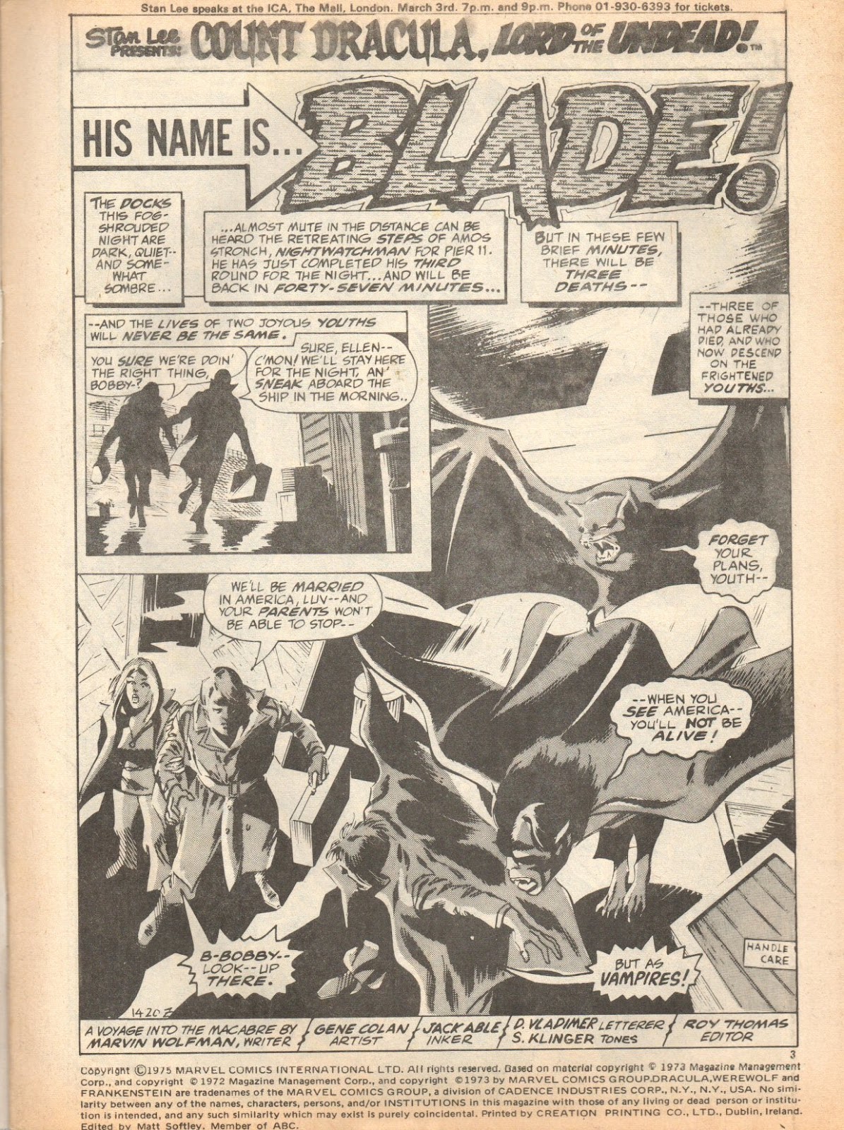 Dracula Lives (1974) Issue #20 - Page 3