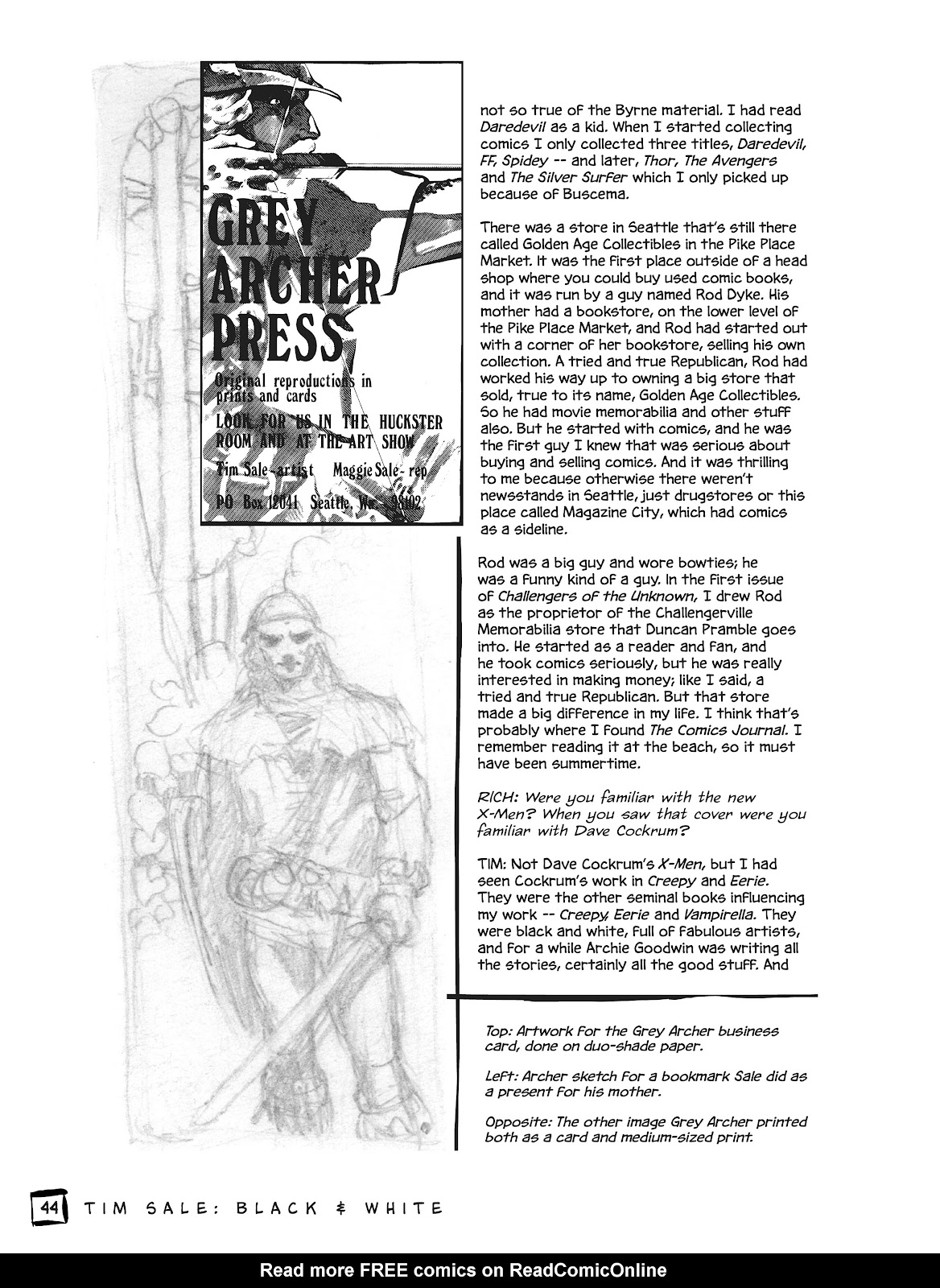 Drawing Heroes in the Backyard: Tim Sale Black and White, Revised and Expanded TPB (Part 1) - Page 35